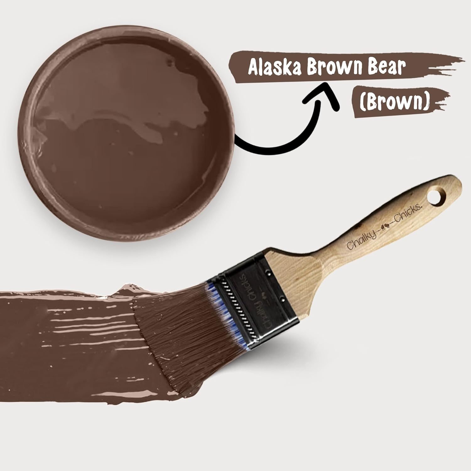 Alaskan Brown Bear, Premium All-In-One Chalk Paint for DIY’ers and Pro's