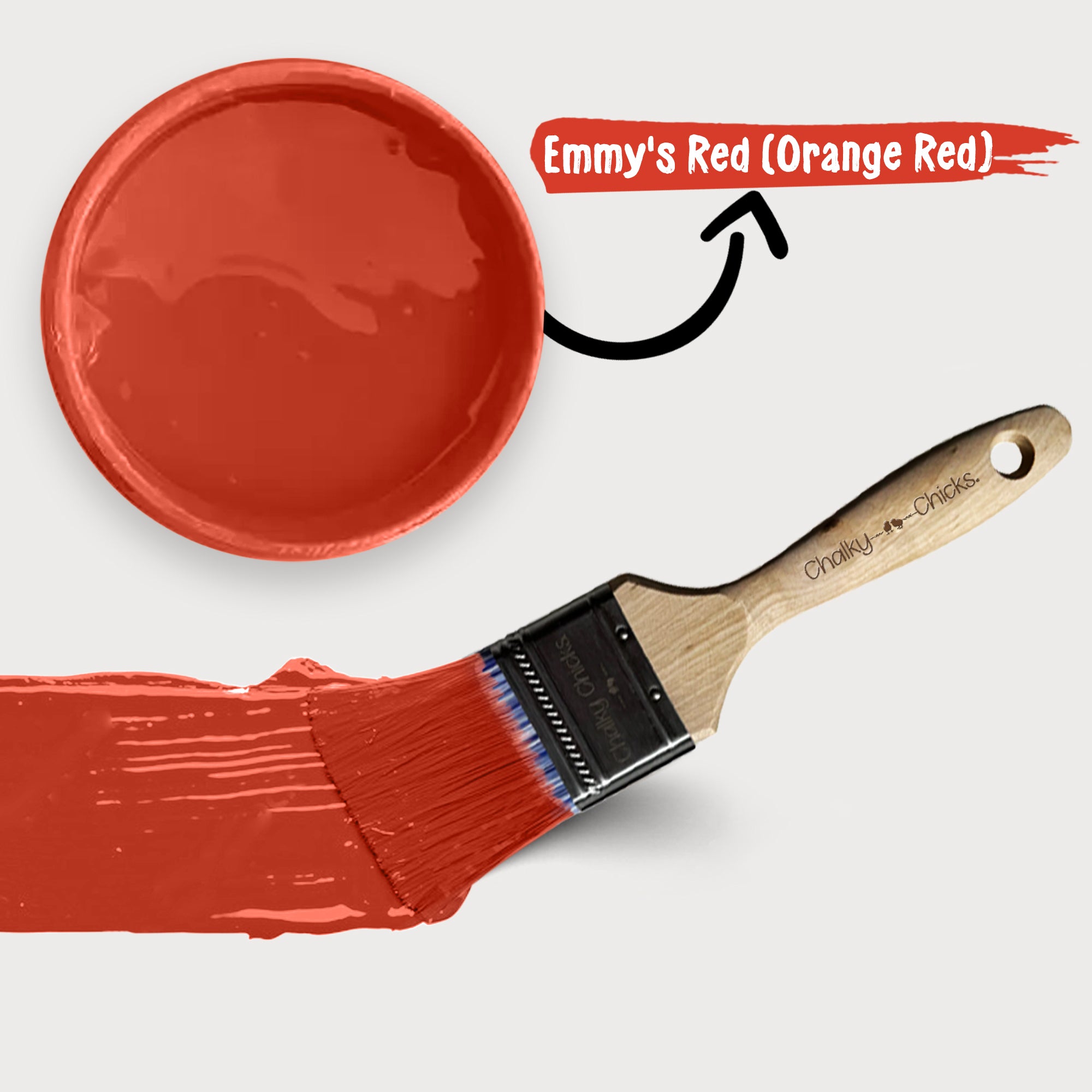 Emmy's Red, Premium All-In-One Chalk Paint for DIY’ers and Pro's