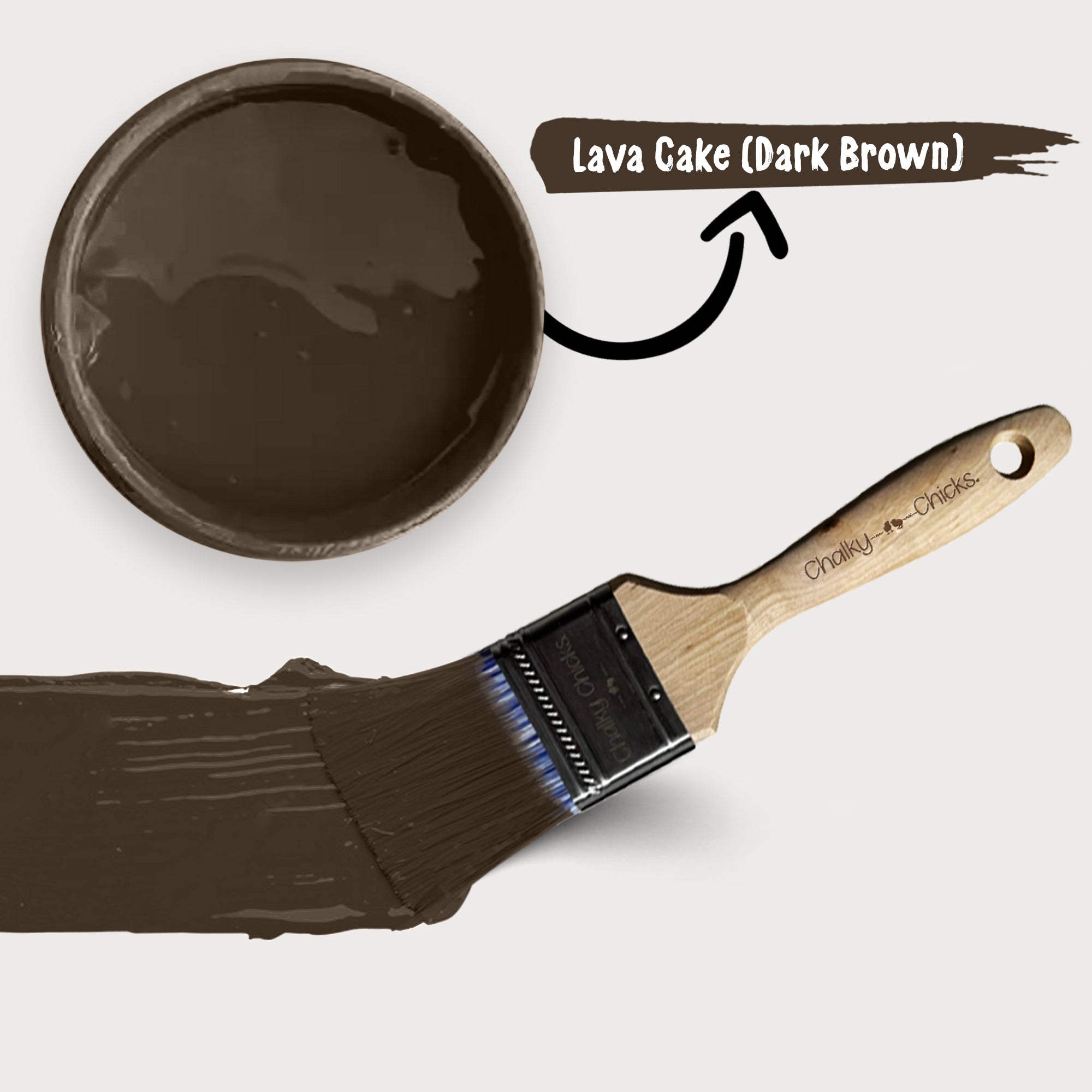 Lava Cake, Premium All-In-One Chalk Paint for DIY’ers and Pro's