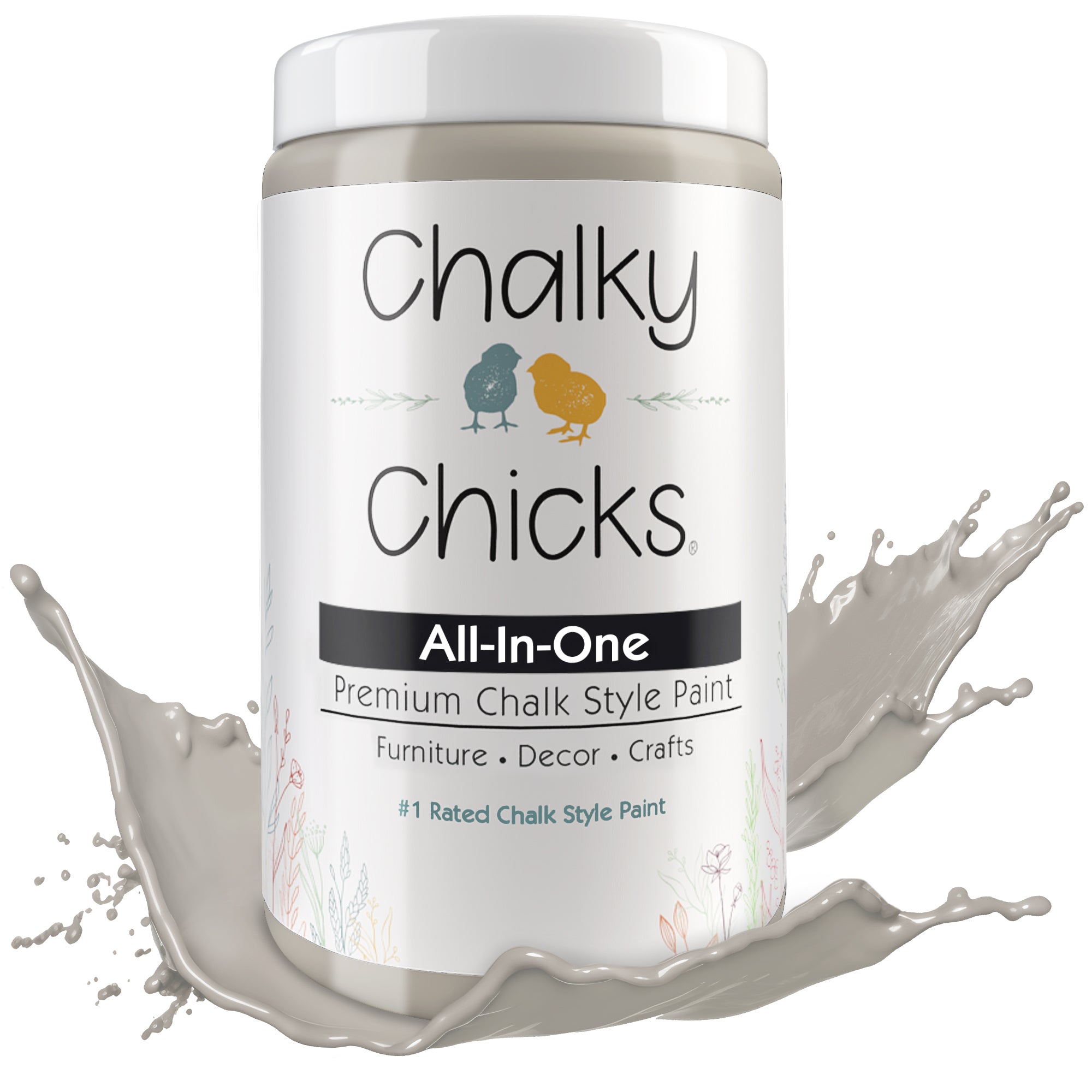 Wolf Grey, Premium All-In-One Chalk Paint for DIY’ers and Pro's