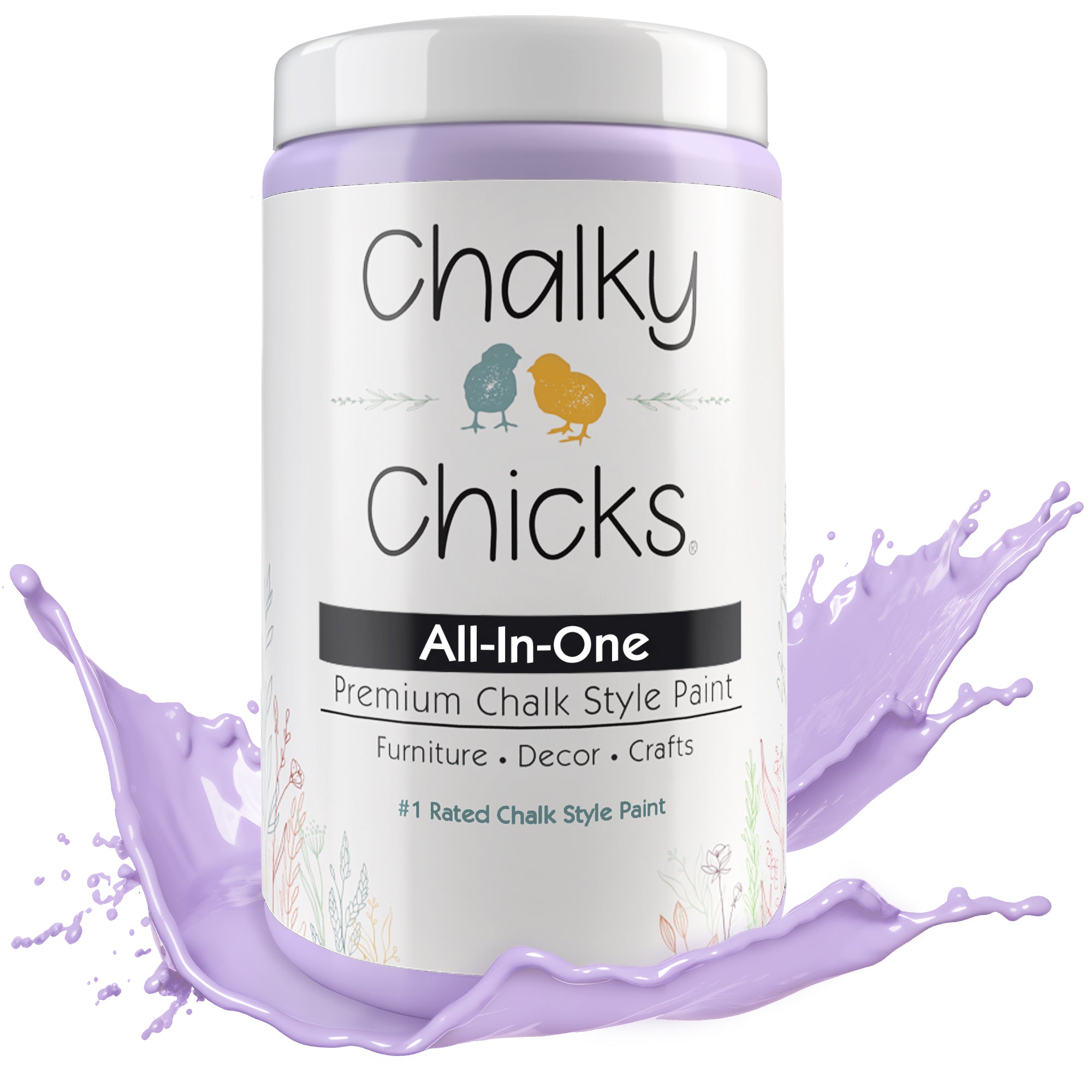 Sweet Lilac, Premium All-In-One Chalk Paint for DIY’ers and Pro's