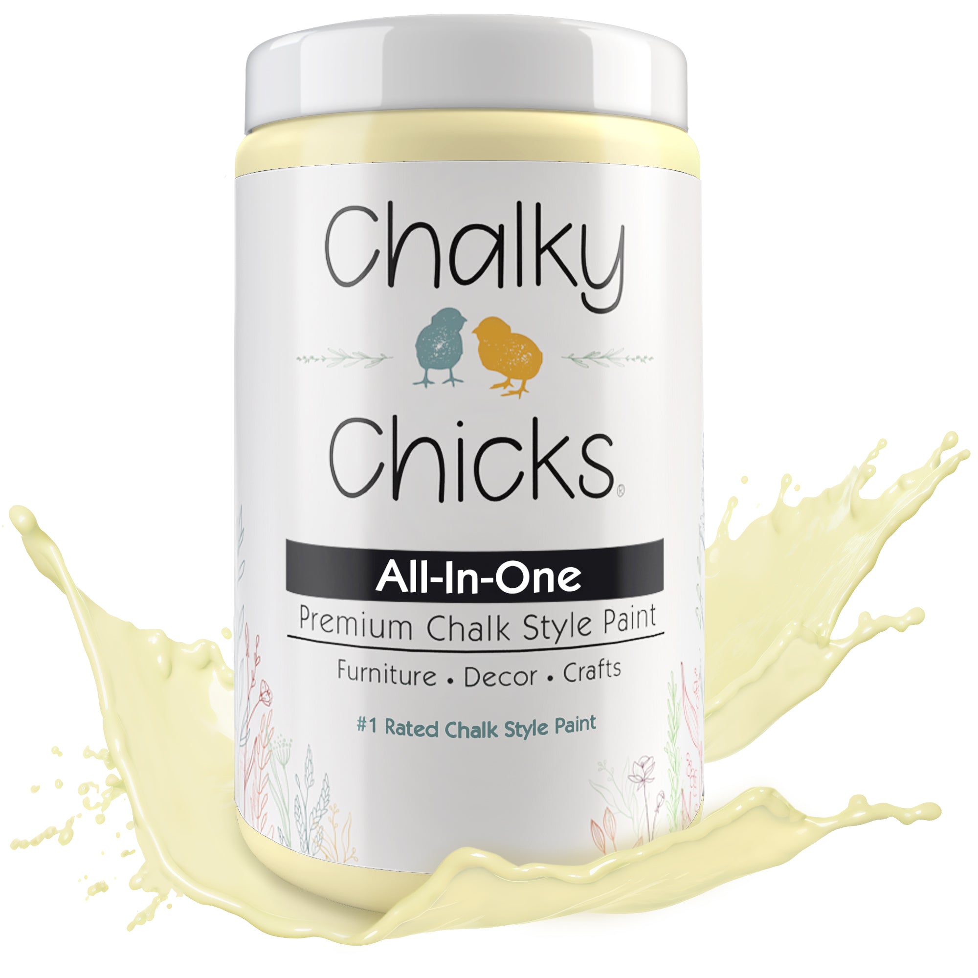 Daisy Yellow, Premium All-In-One Chalk Paint for DIY’ers and Pro's