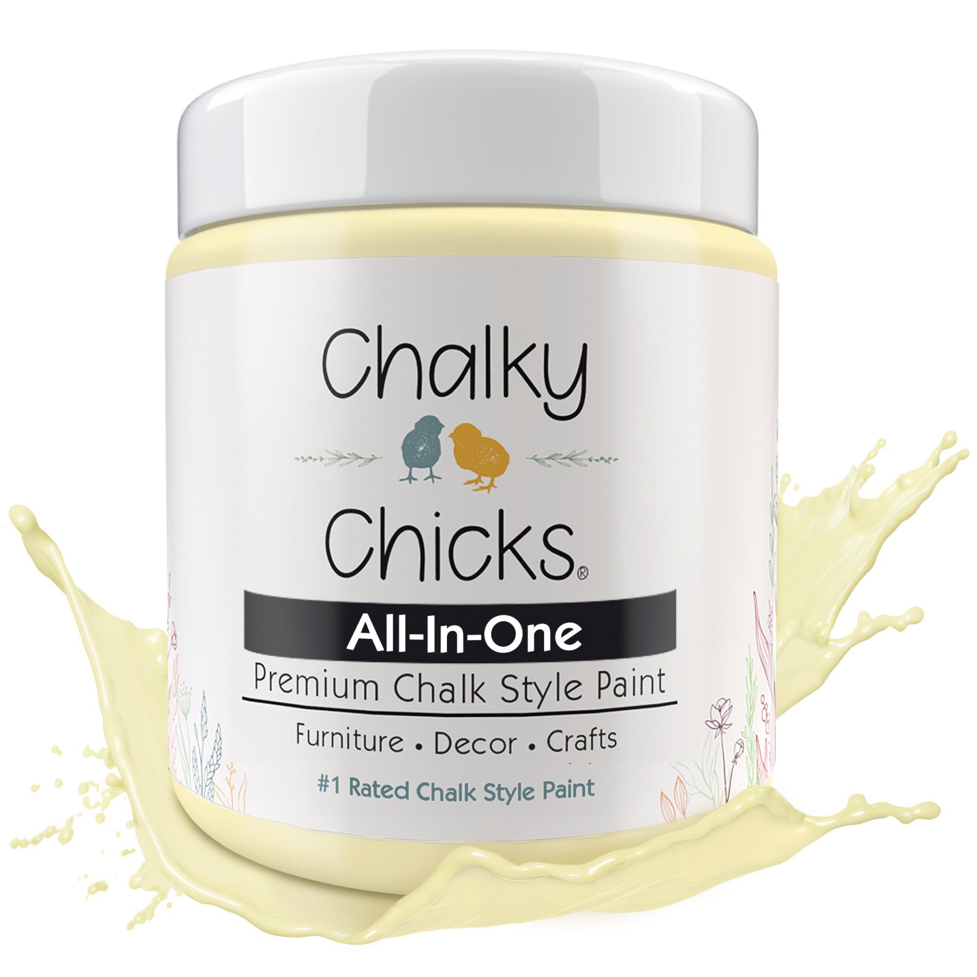 Daisy Yellow, Premium All-In-One Chalk Paint for DIY’ers and Pro's