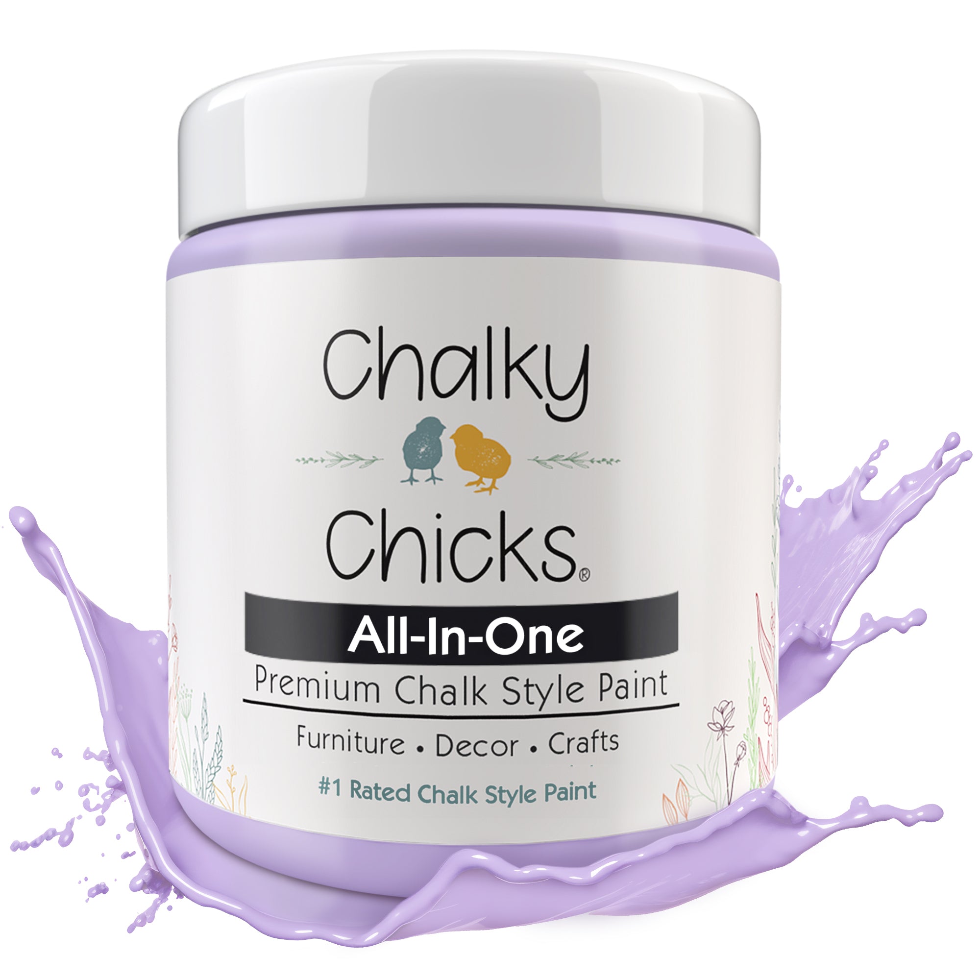 Sweet Lilac, Premium All-In-One Chalk Paint for DIY’ers and Pro's