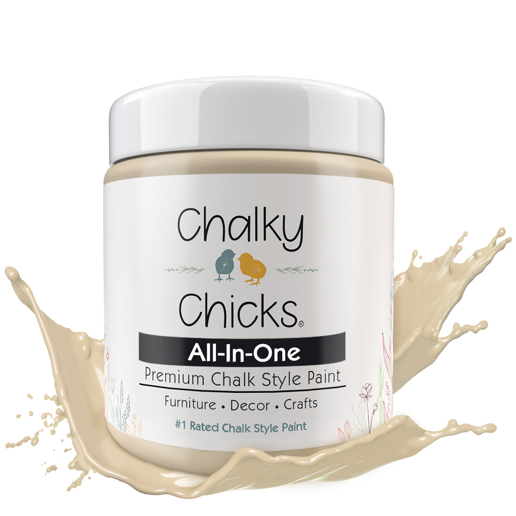 Cuppa Latte, Premium All-In-One Chalk Paint for DIY’ers and Pro's