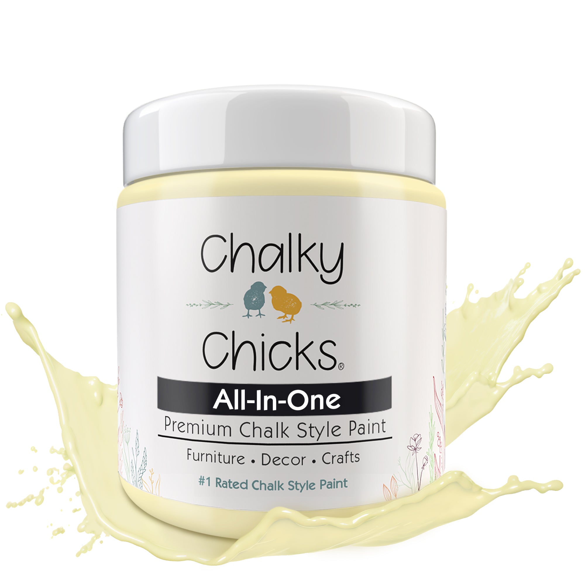 Daisy Yellow, Premium All-In-One Chalk Paint for DIY’ers and Pro's