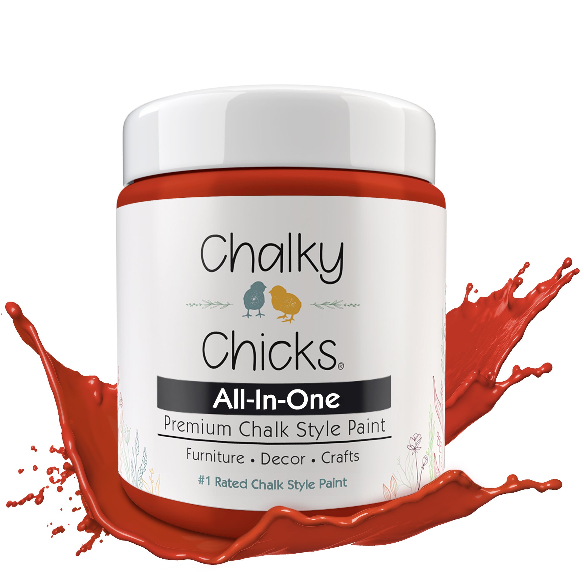 Emmy's Red, Premium All-In-One Chalk Paint for DIY’ers and Pro's