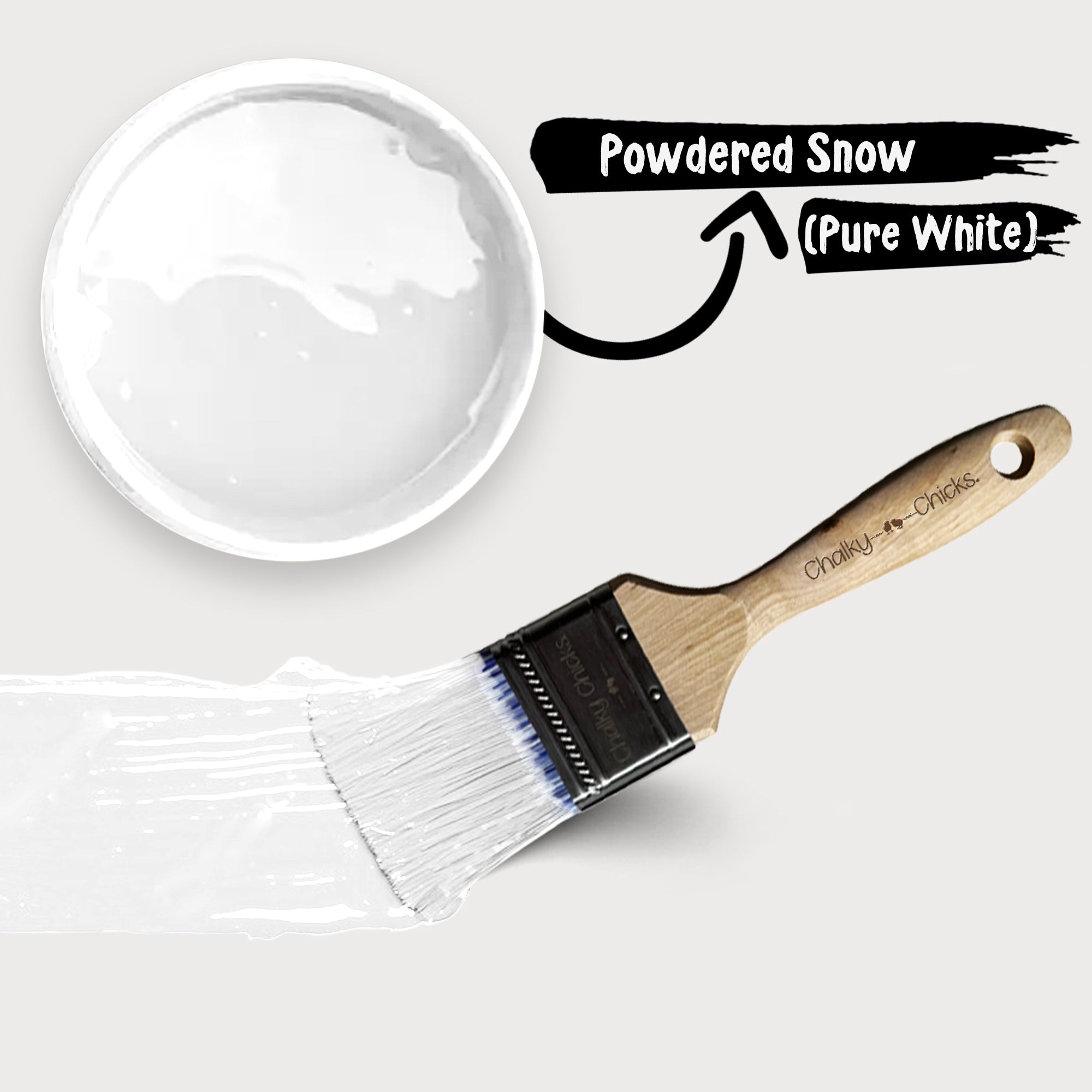 Powdered Snow, Premium All-In-One Chalk Paint for DIY’ers and Pro's