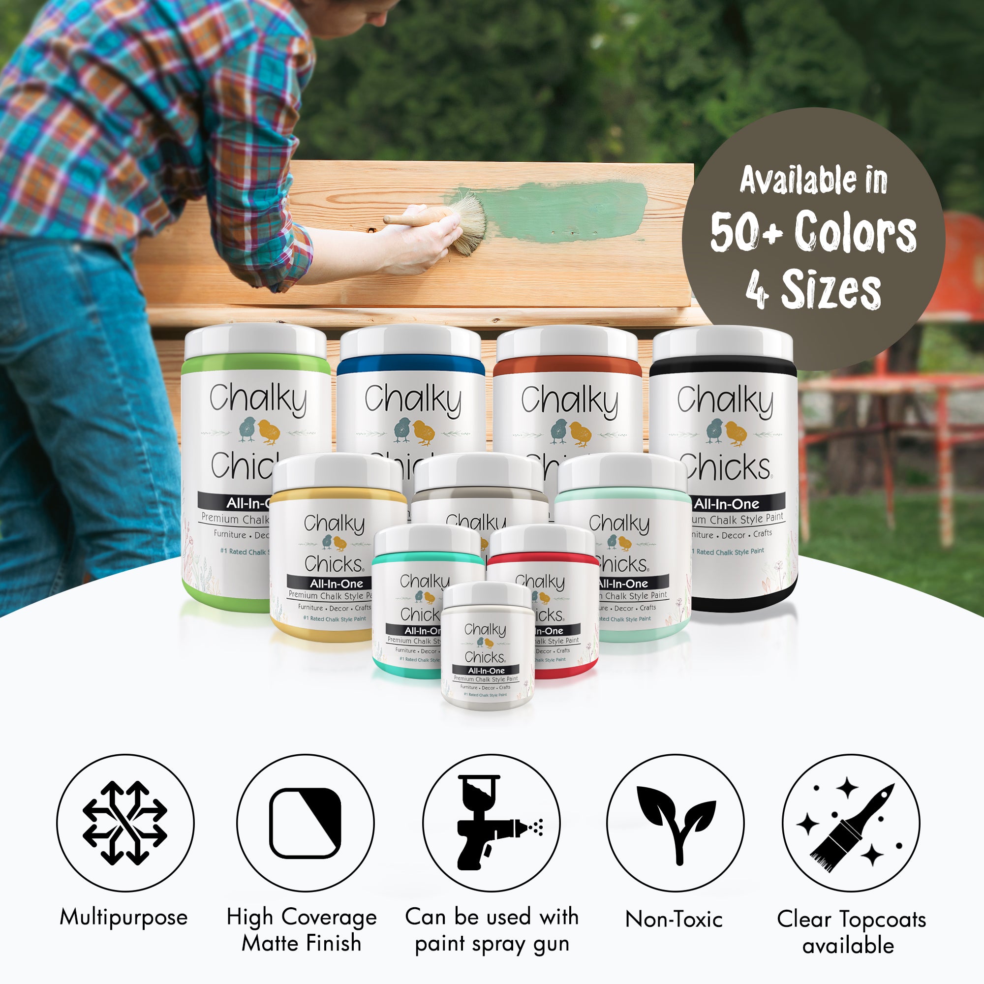 Beachwood, Premium All-In-One Chalk Paint for DIY’ers and Pro's