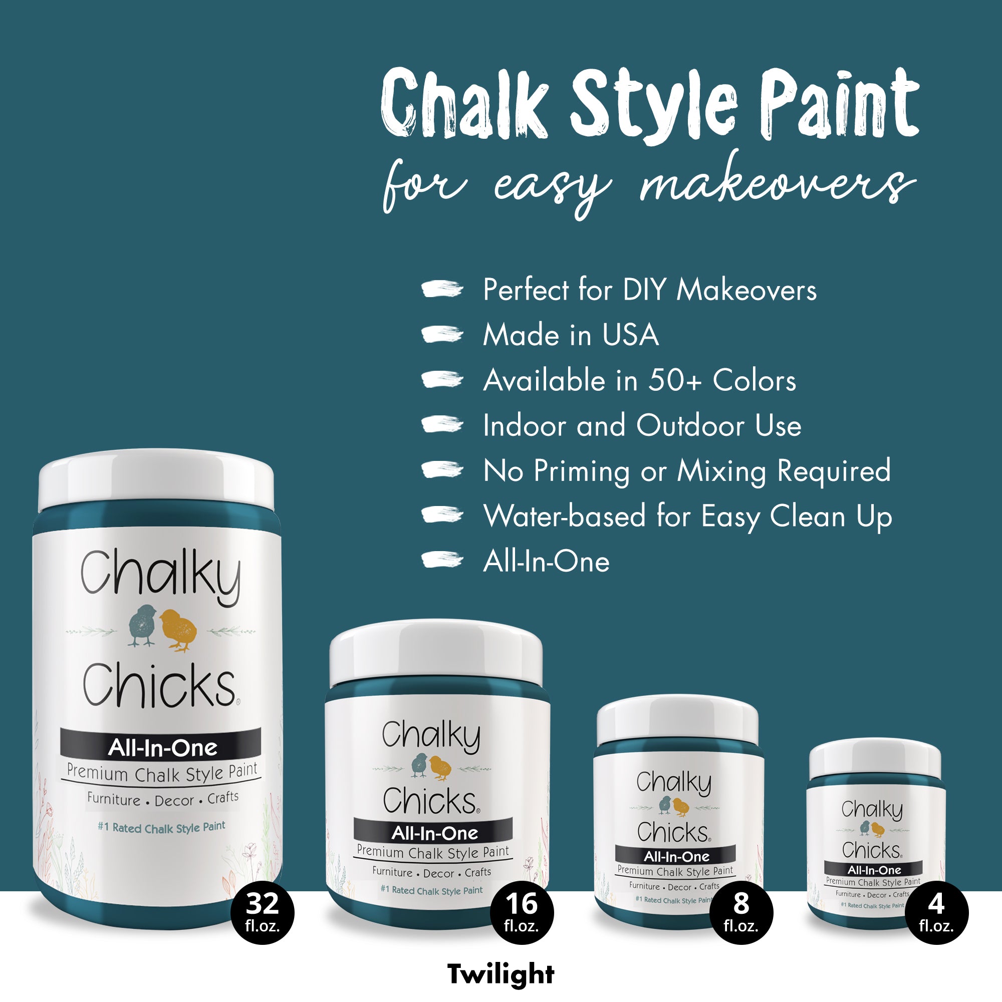 Twilight, Premium All-In-One Chalk Paint for DIY’ers and Pro's