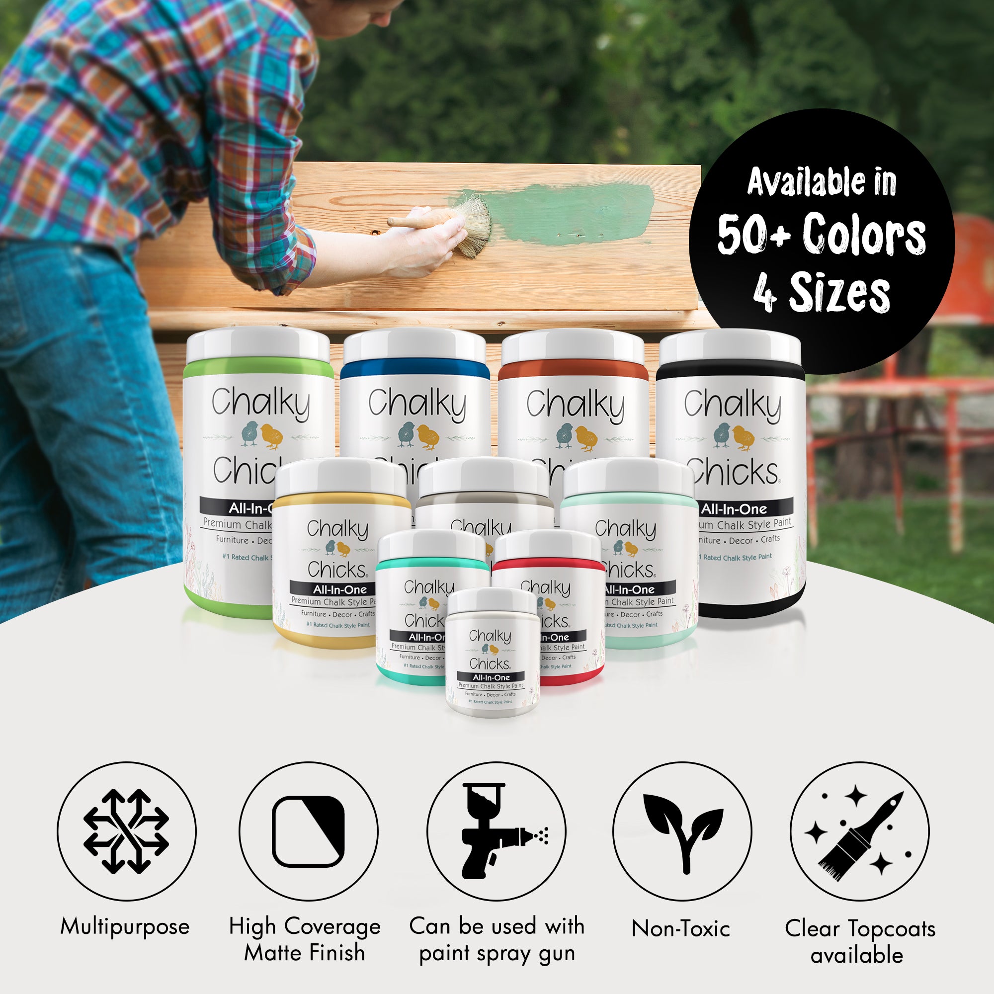 Starless Night, Premium All-In-One Chalk Paint for DIY’ers and Pro's