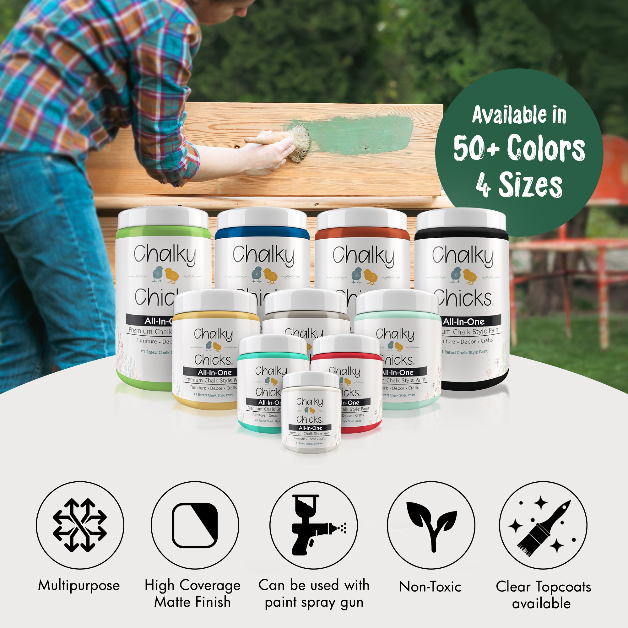 Shamrock, Premium All-In-One Chalk Paint for DIY’ers and Pro's