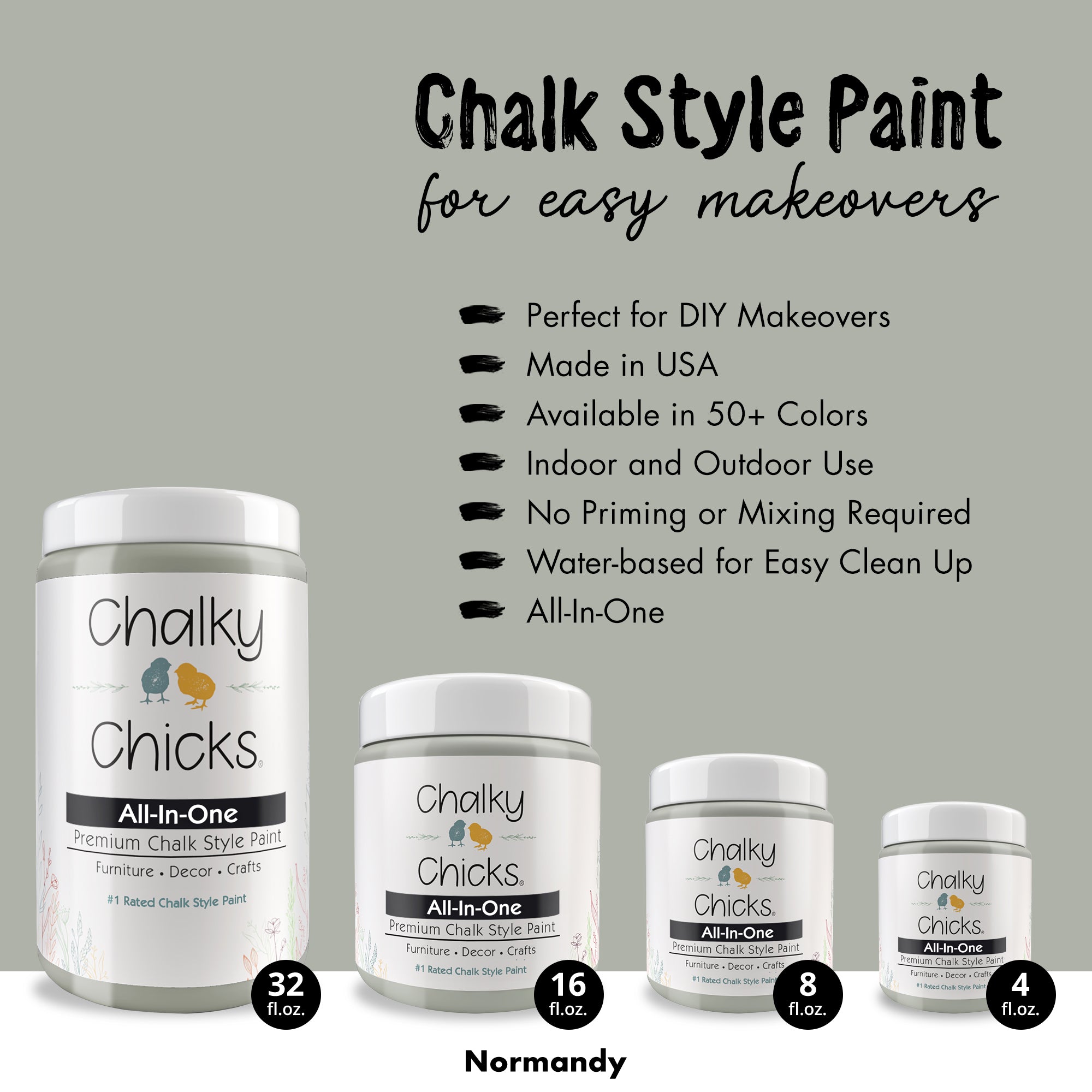 Normandy, Premium All-In-One Chalk Paint for DIY’ers and Pro's