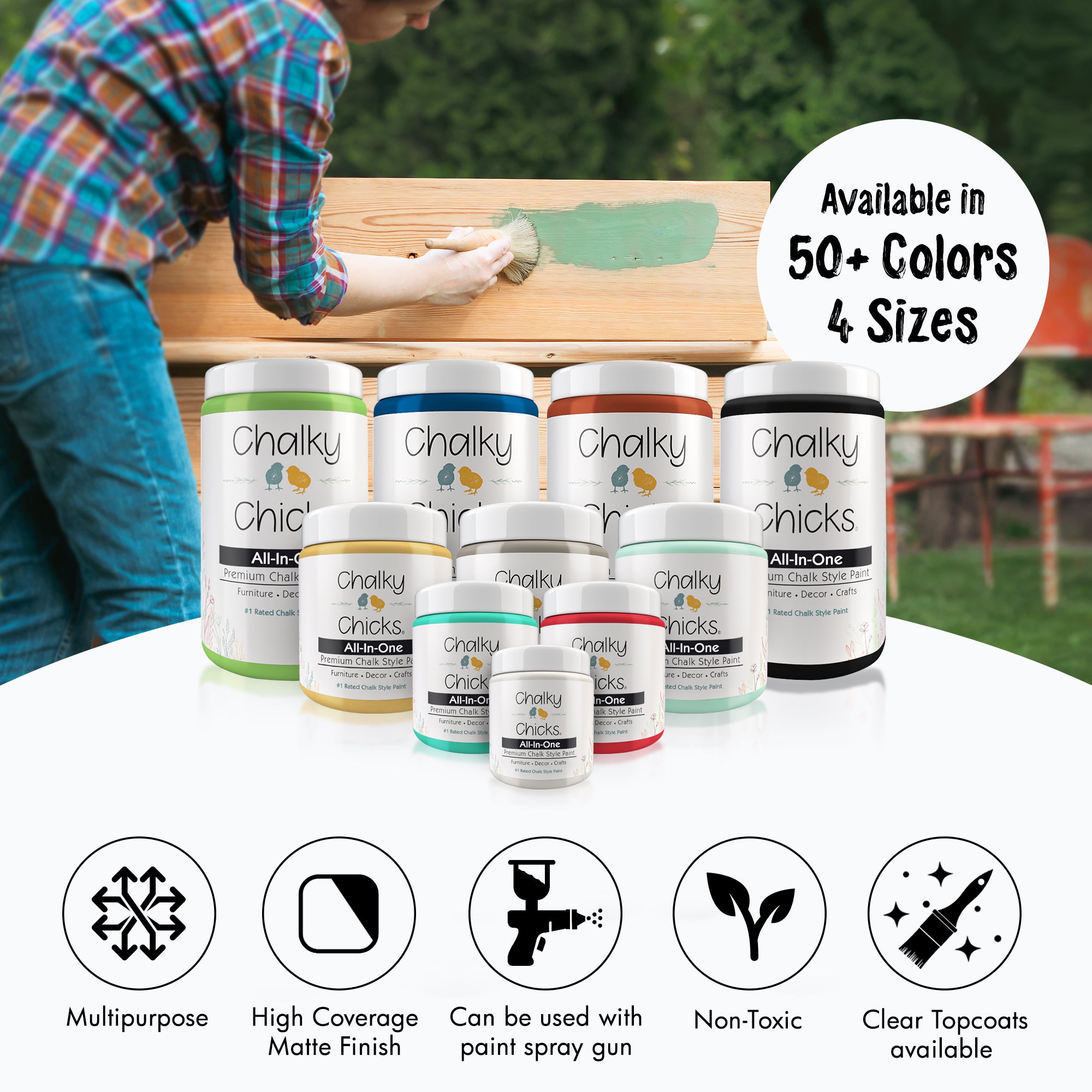 Cottontail, Premium All-In-One Chalk Paint for DIY’ers and Pro's