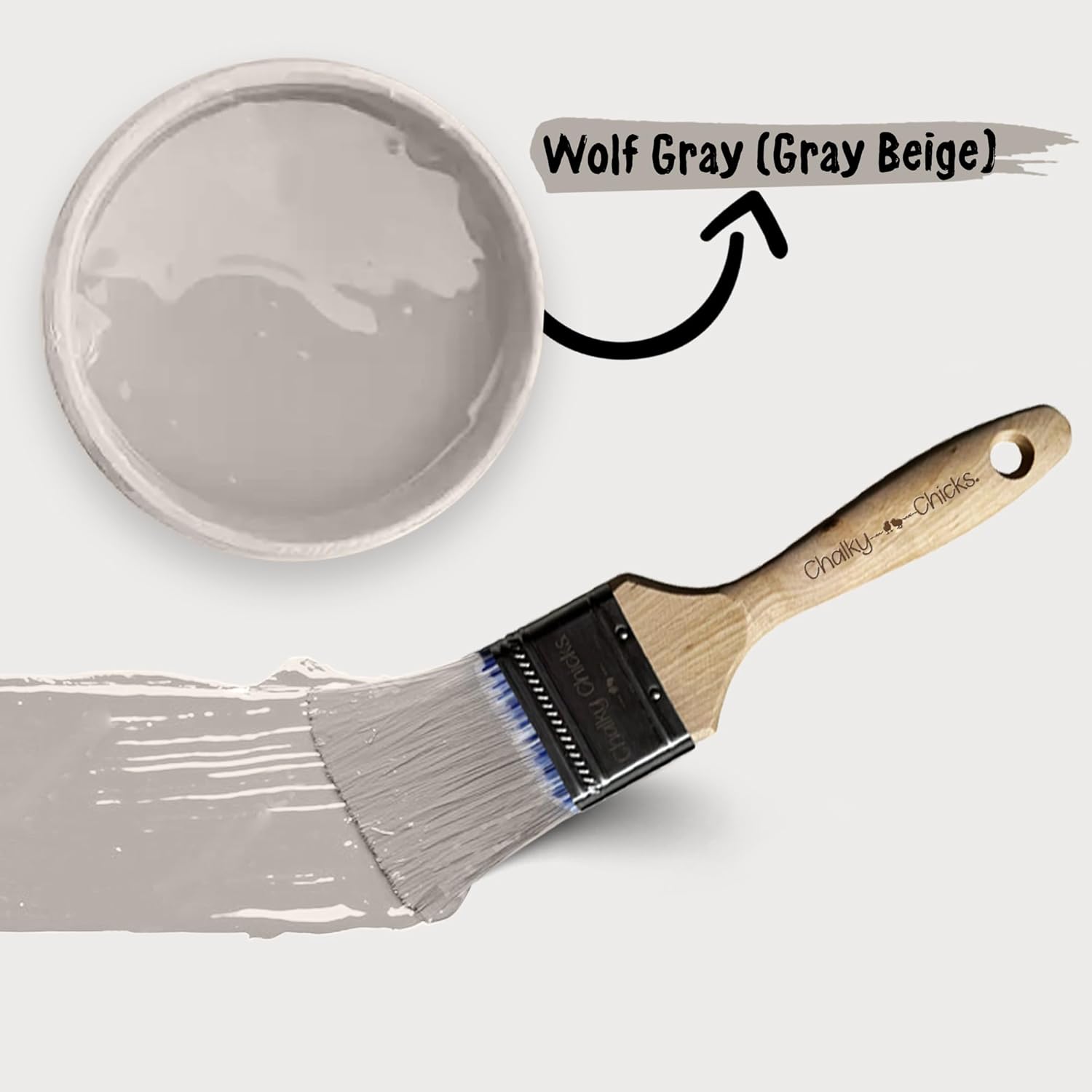 Wolf Grey, Premium All-In-One Chalk Paint for DIY’ers and Pro's
