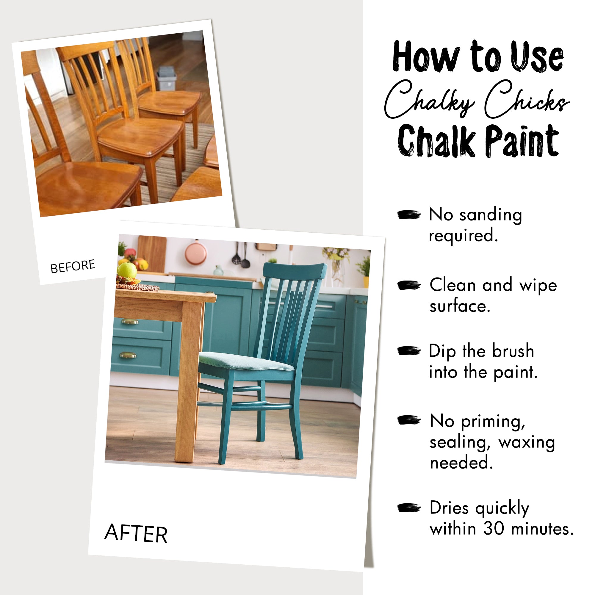 Wolf Grey, Premium All-In-One Chalk Paint for DIY’ers and Pro's