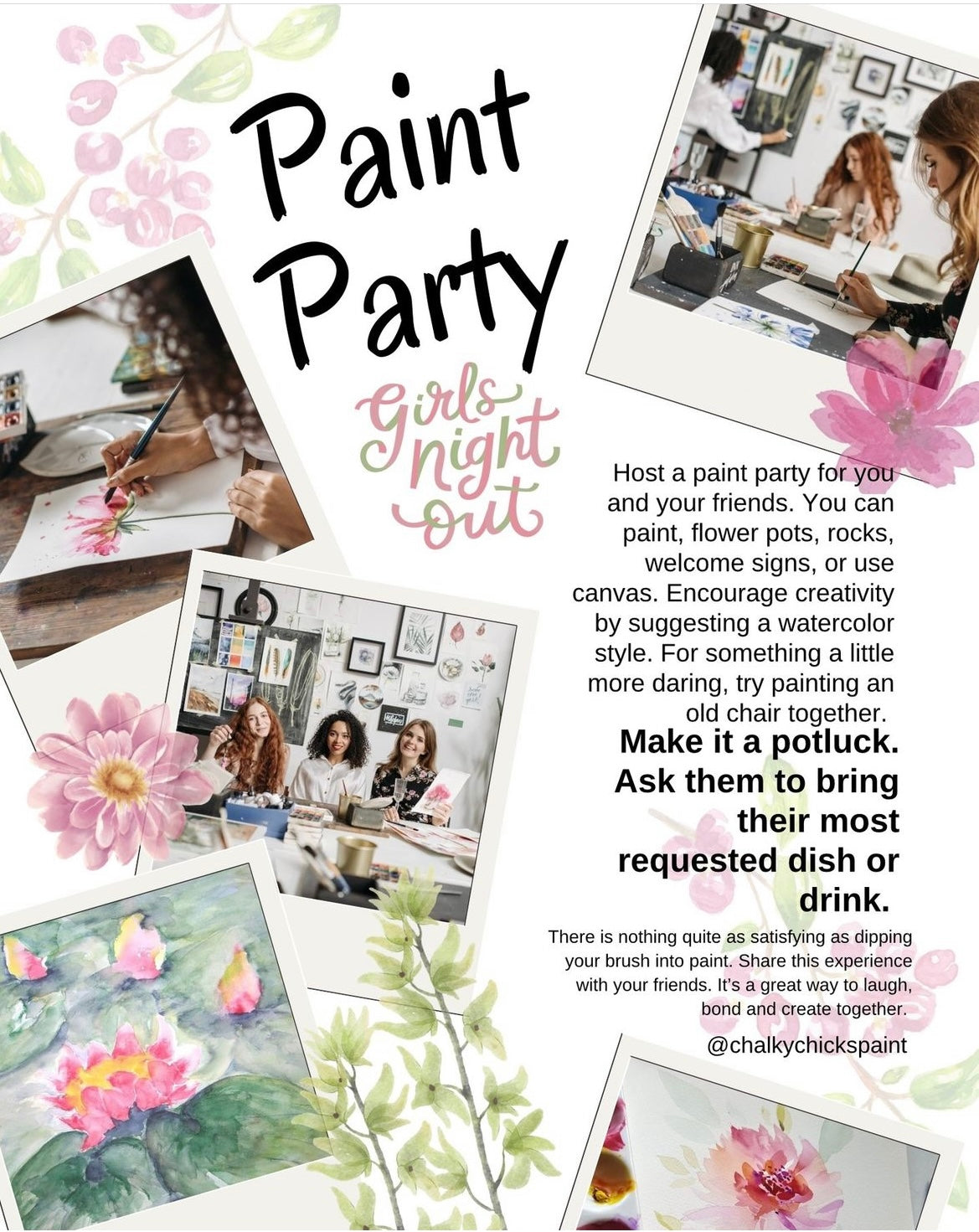How to Host a Fun Paint Party for a Girl's Night In!