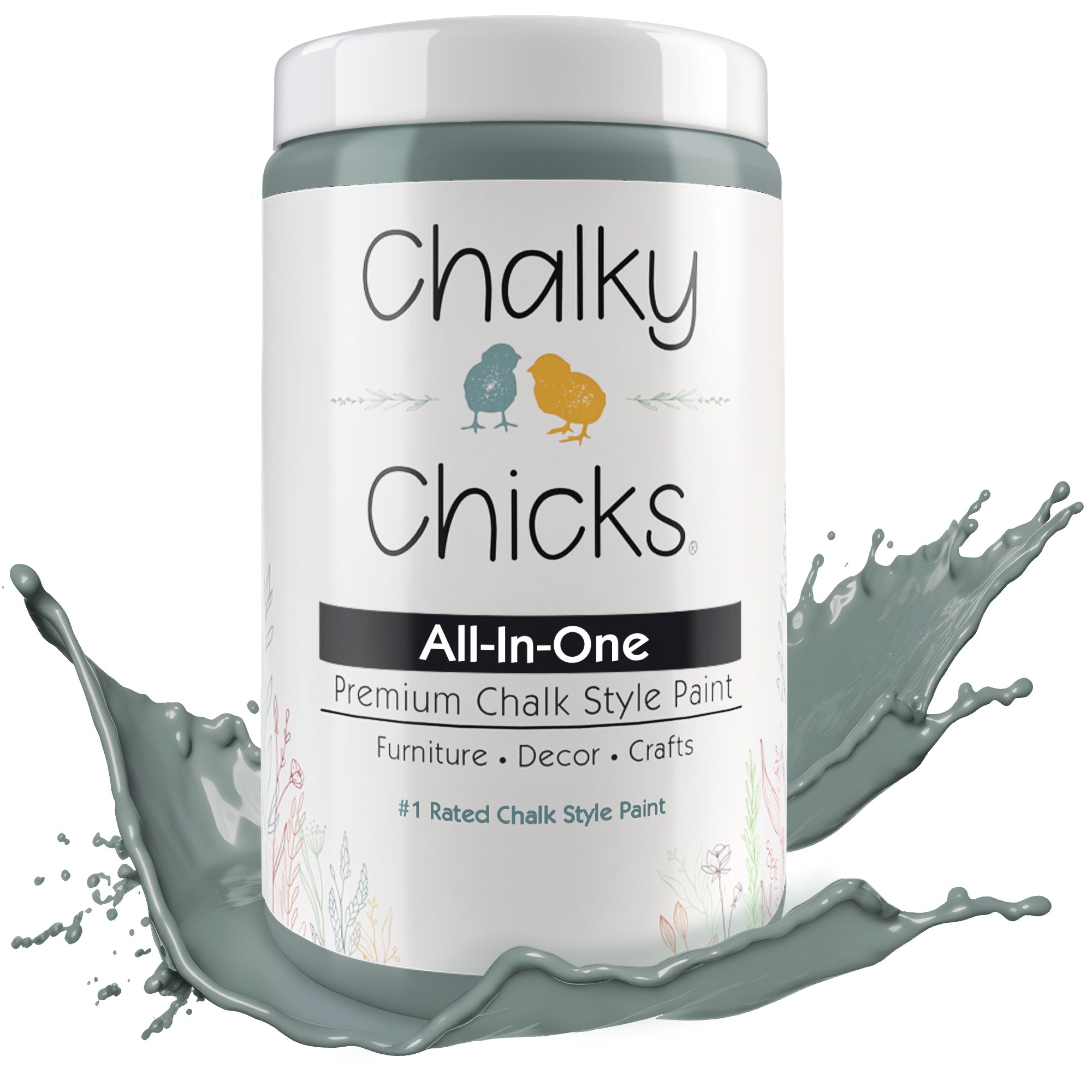 Sea Glass, Premium All-In-One Chalk Paint for DIY’ers and Pro's