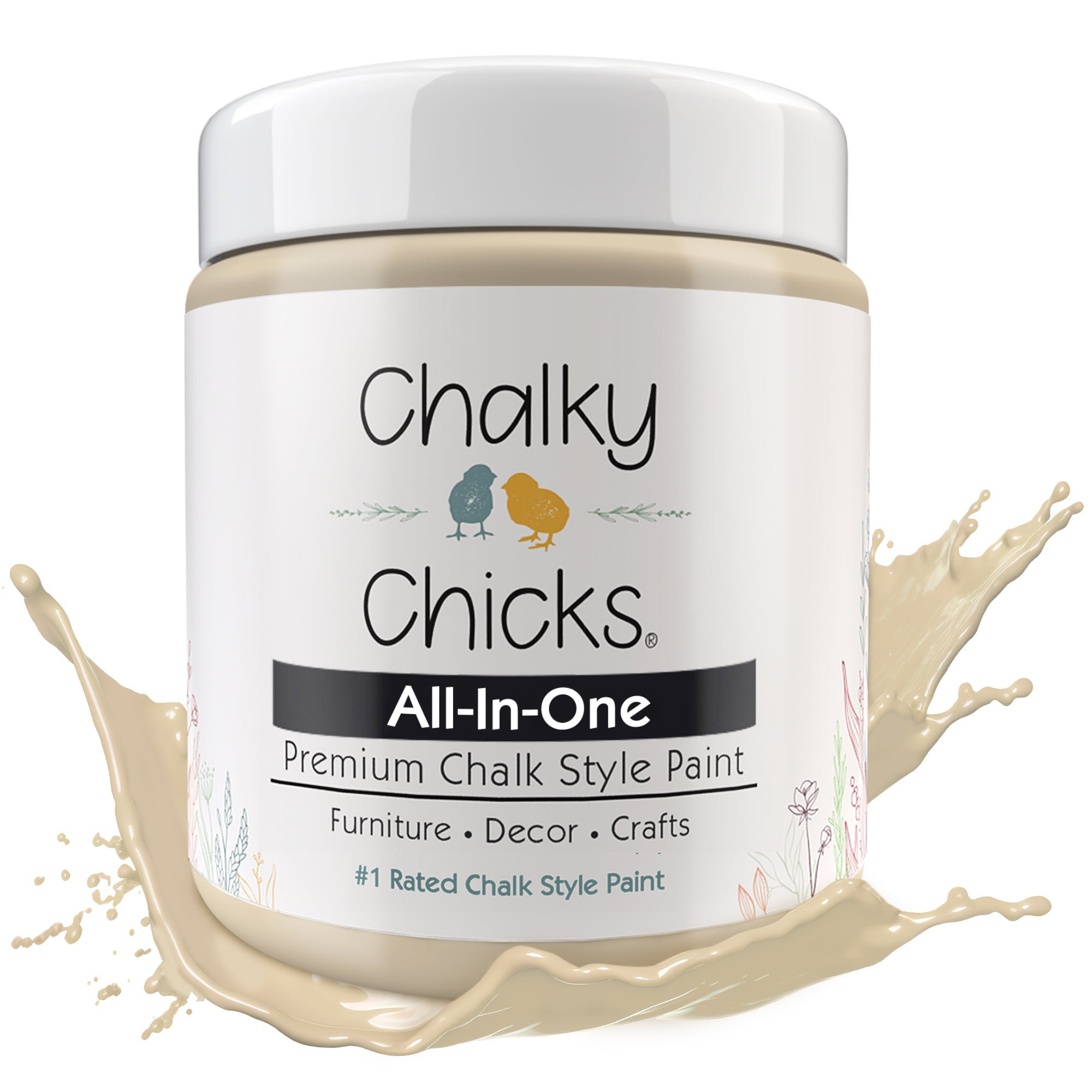 Cuppa Latte, Premium All-In-One Chalk Paint for DIY’ers and Pro's