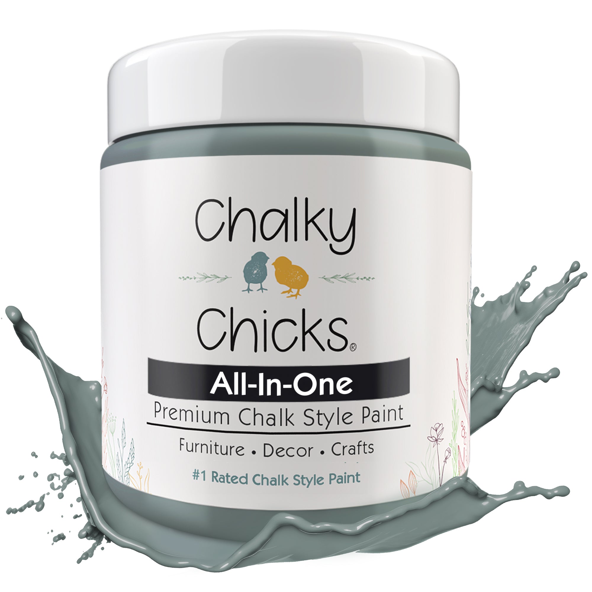 Sea Glass, Premium All-In-One Chalk Paint for DIY’ers and Pro's
