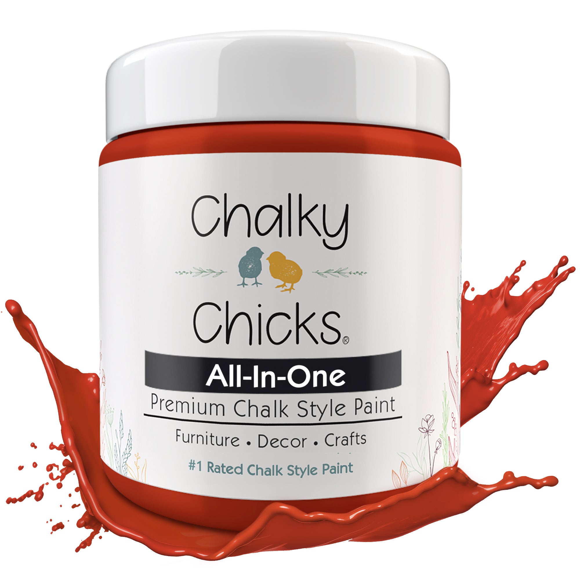 Emmy's Red, Premium All-In-One Chalk Paint for DIY’ers and Pro's