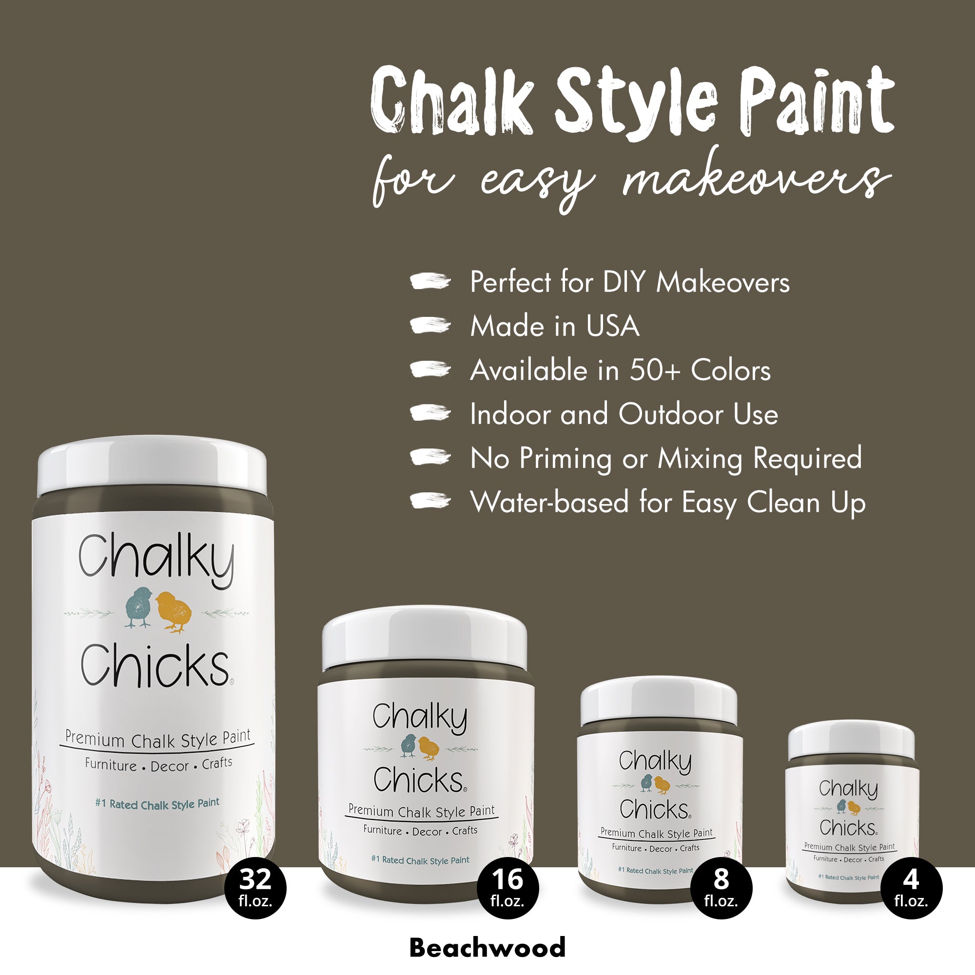 Beachwood - Premium Chalk Style Paint