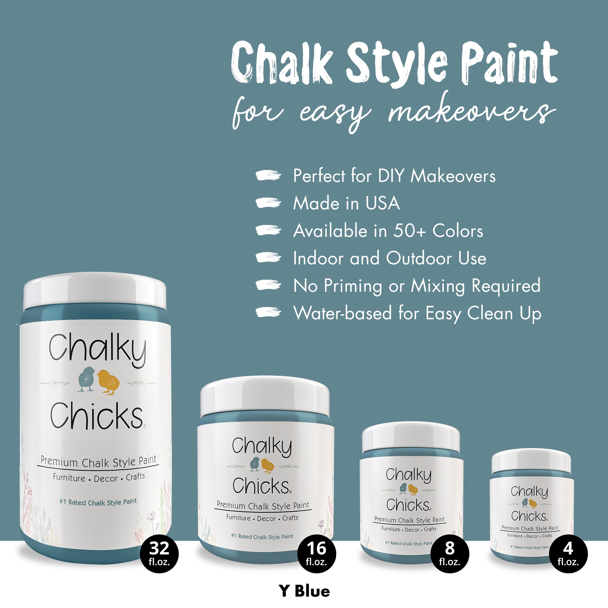 Y Blue - Premium Chalk Style Paint