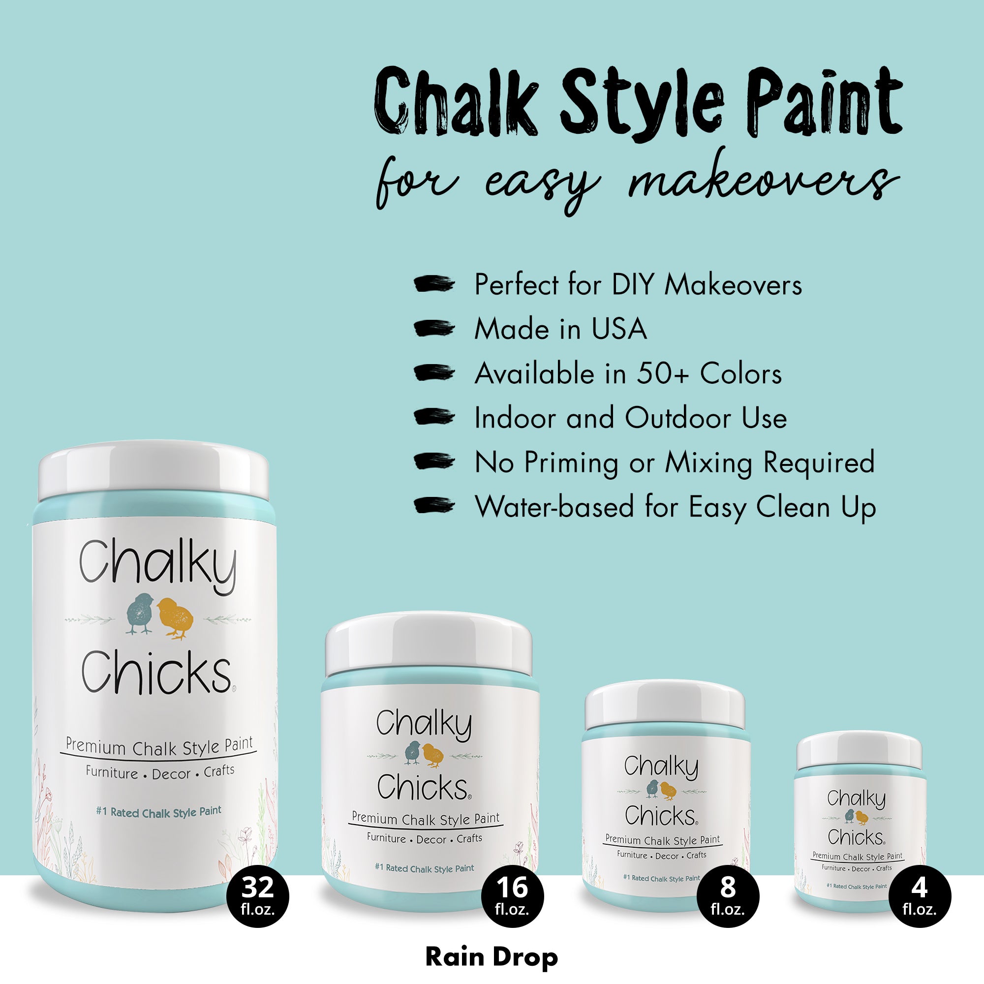 Raindrop - Premium Chalk Style Paint