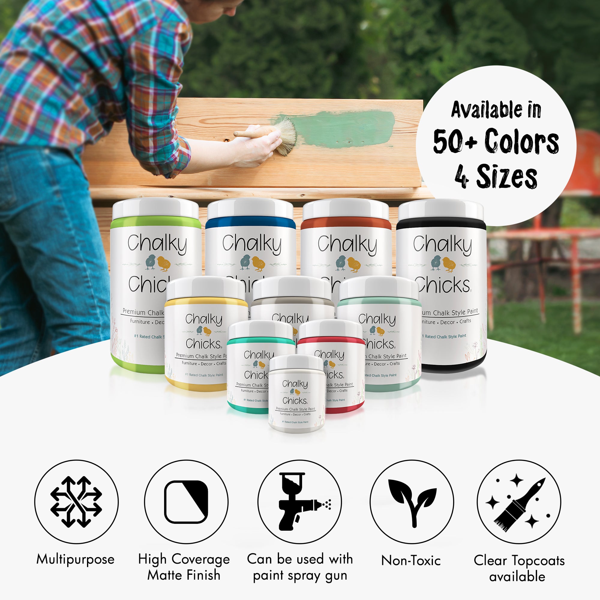 Powdered Snow - Premium Chalk Style Paint