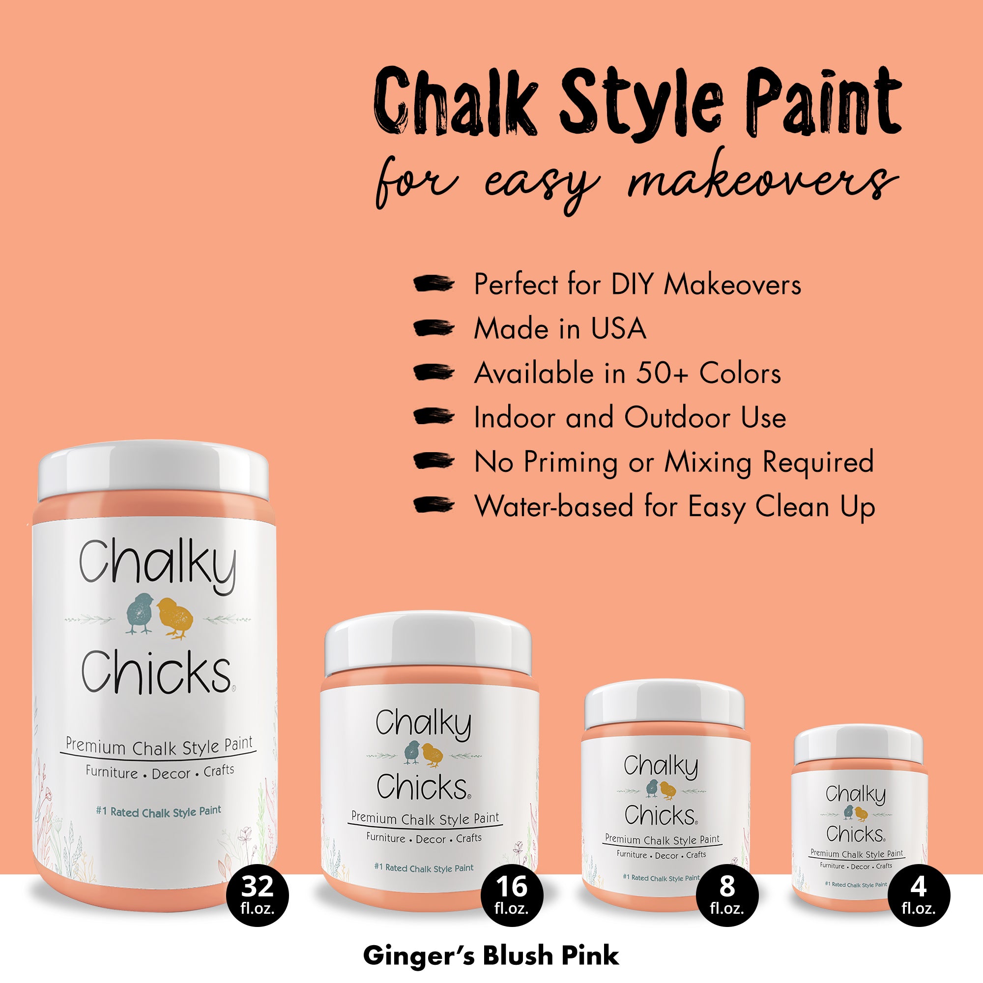 Gingers Blush - Premium Chalk Style Paint