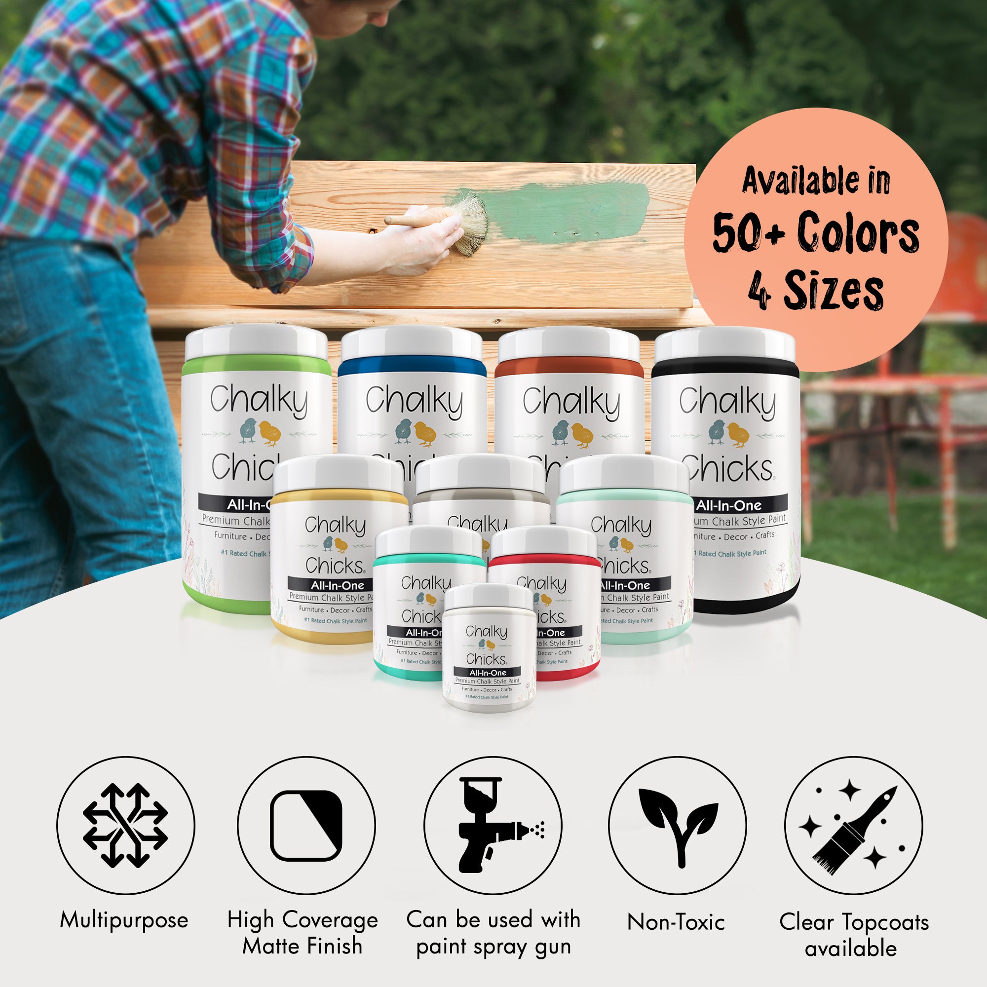 Gingers Blush, Premium All-In-One Chalk Paint for DIY’ers and Pro's