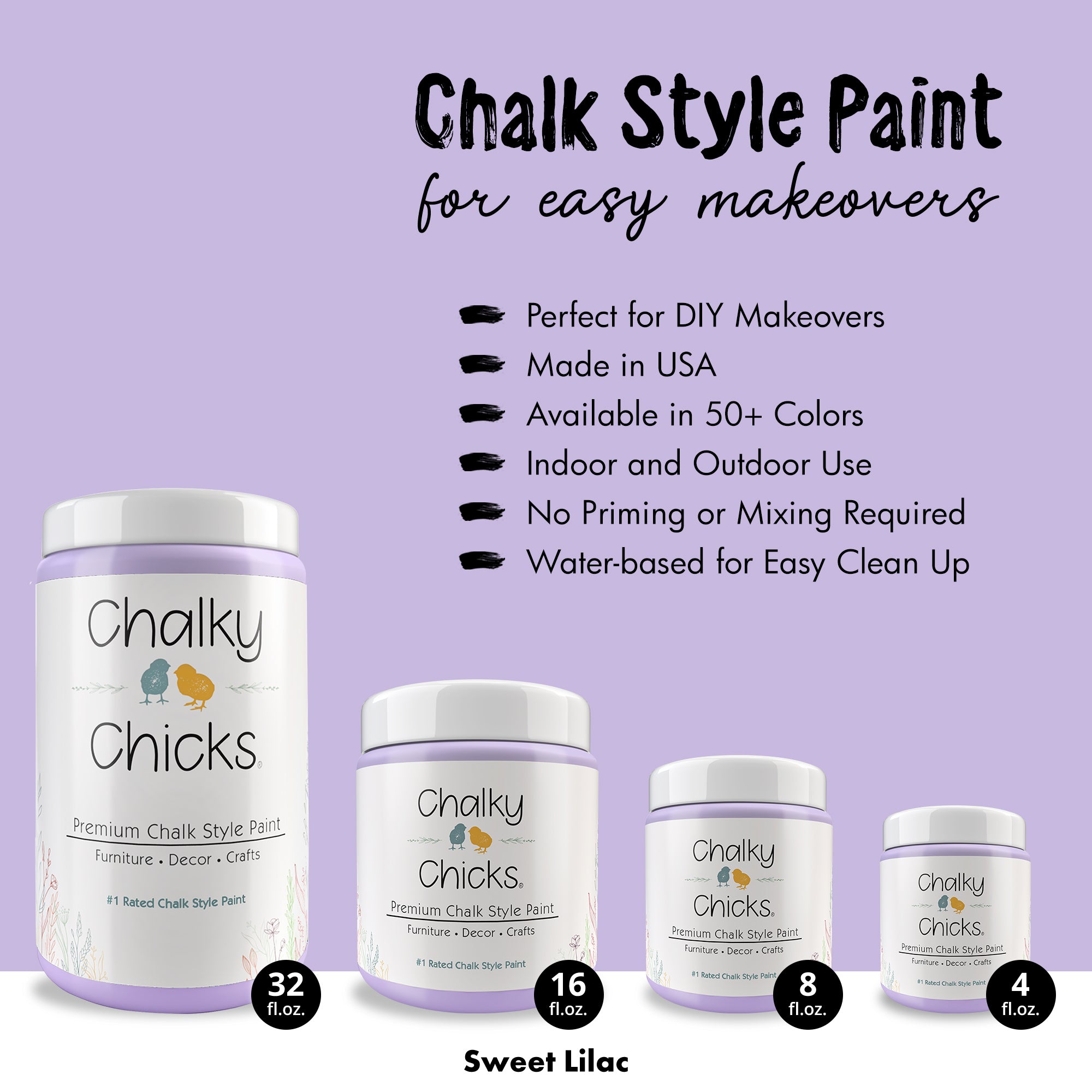 Sweet Lilac - Premium Chalk Style Paint