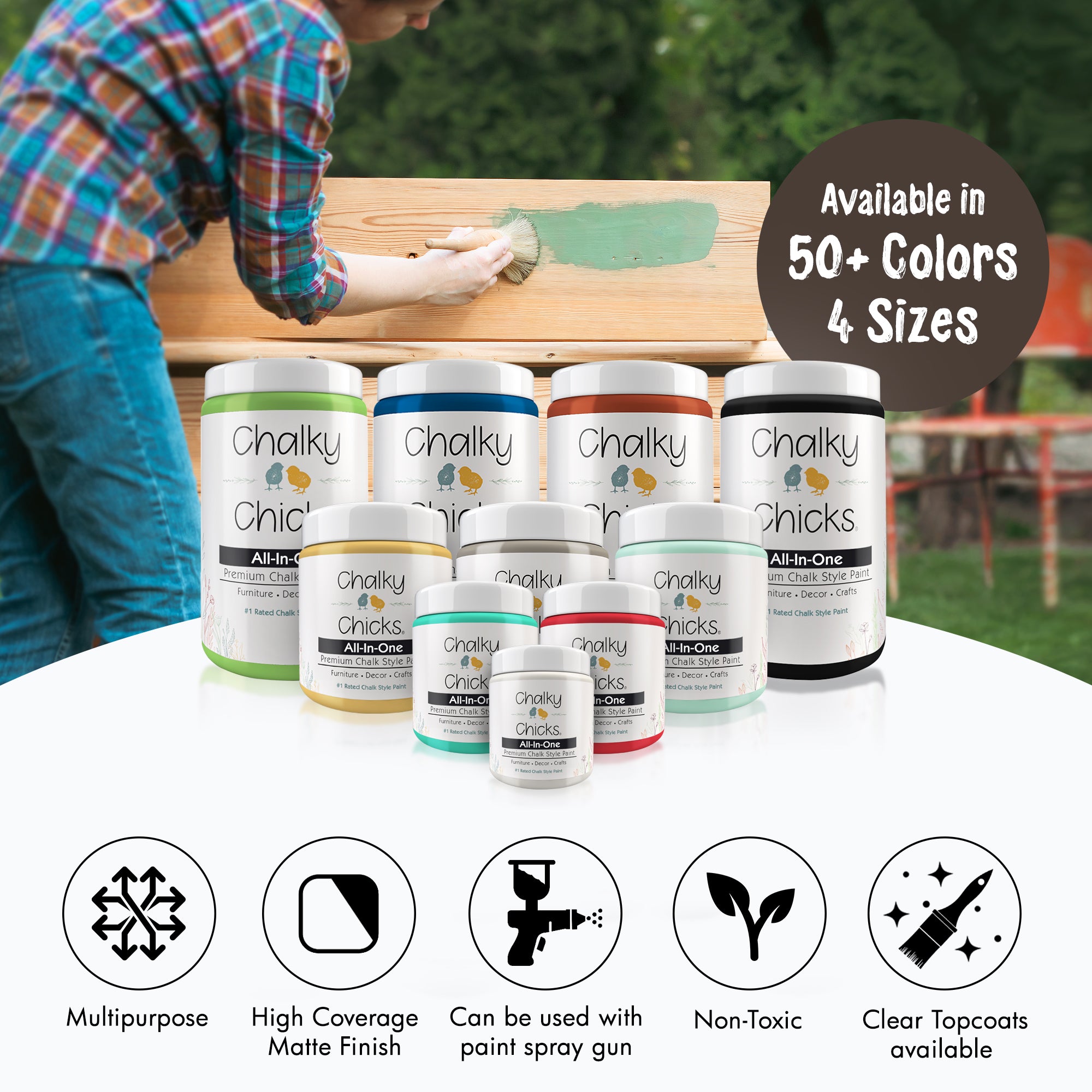 Alaskan Brown Bear, Premium All-In-One Chalk Paint for DIY’ers and Pro's