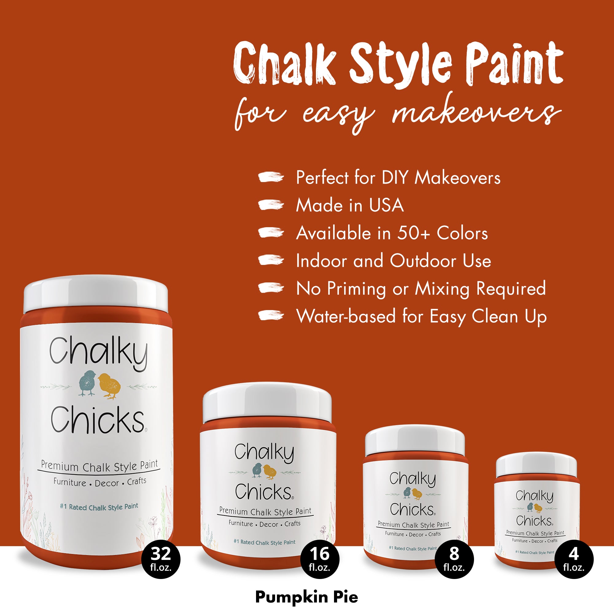 Pumpkin Pie - Premium Chalk Style Paint