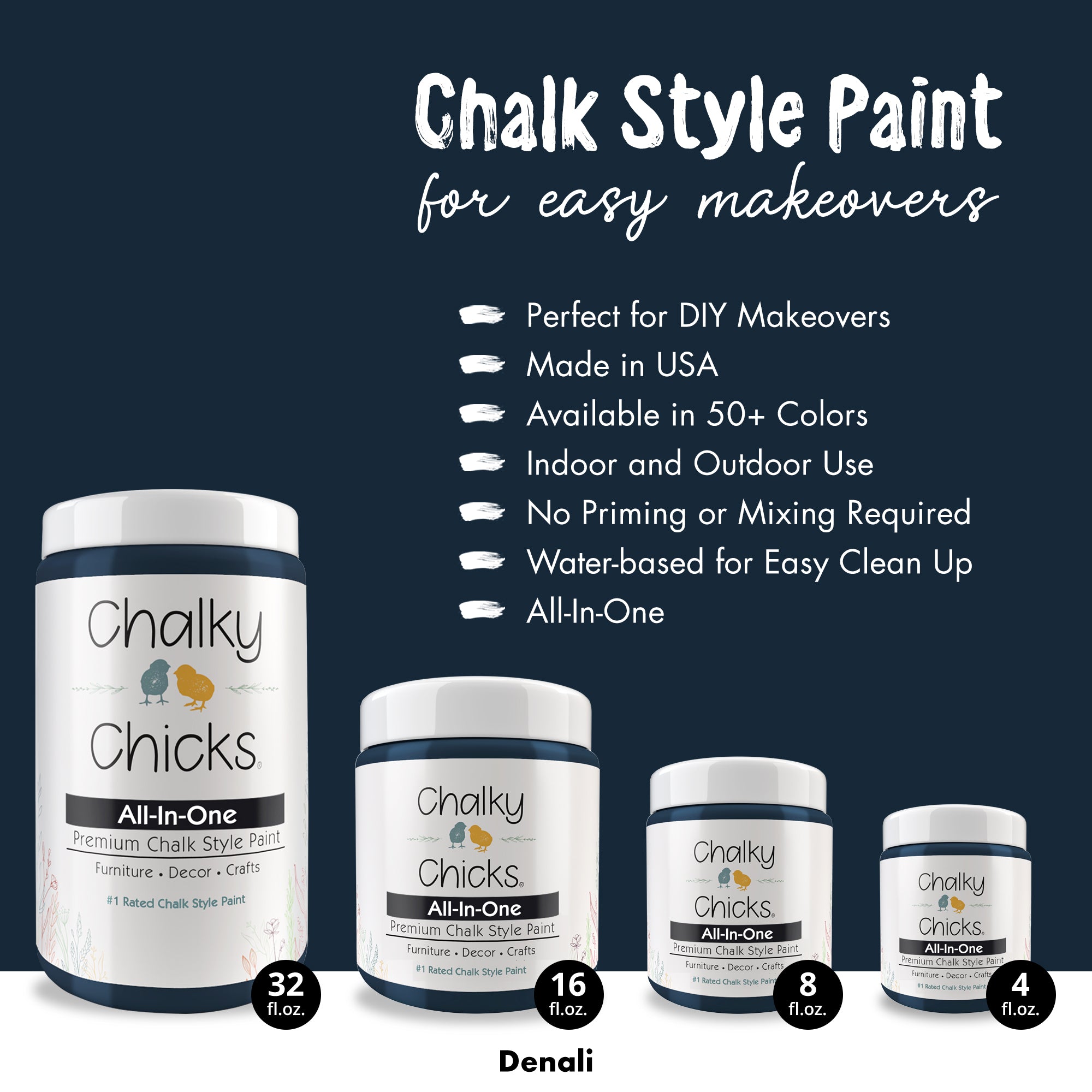 Denali, Premium All-In-One Chalk Paint for DIY’ers and Pro's