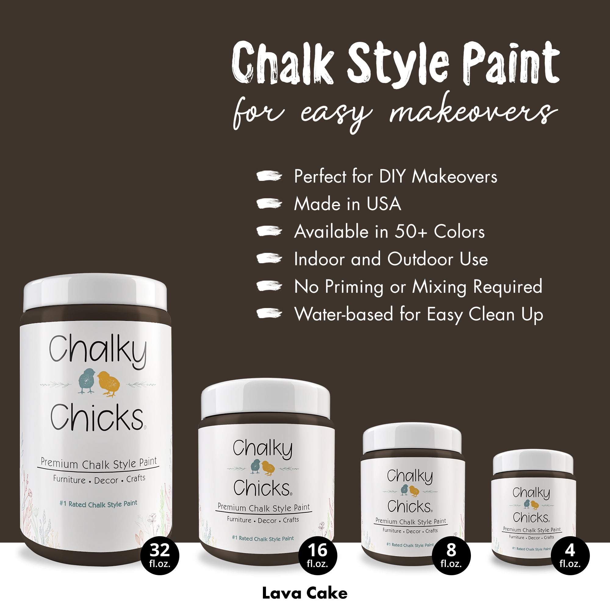 Lava Cake - Premium Chalk Style Paint