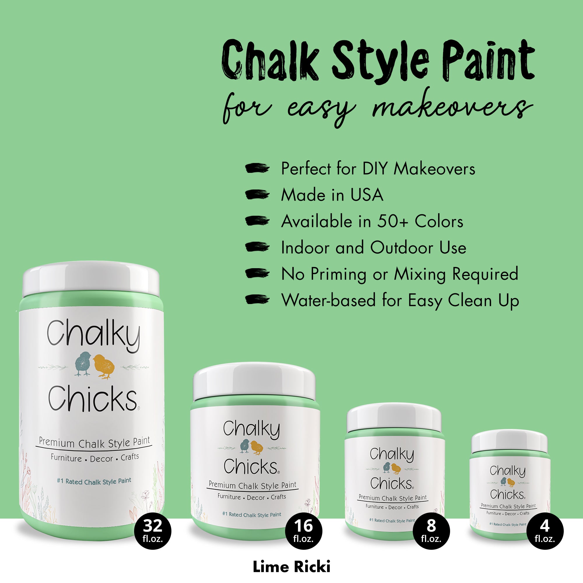 Lime Ricki - Premium Chalk Style Paint