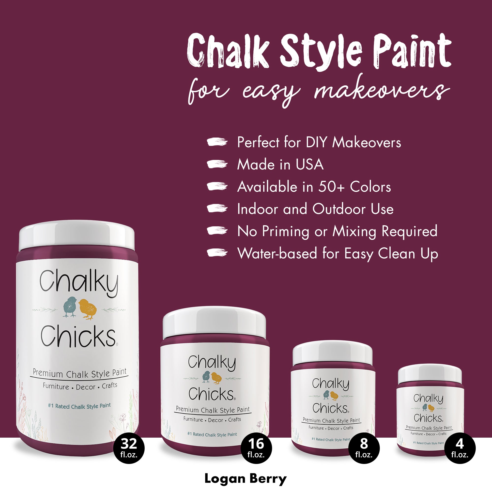 Logan Berry - Premium Chalk Style Paint