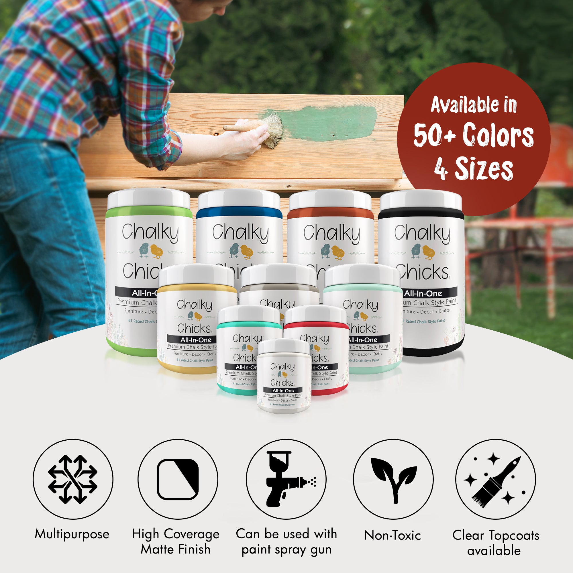 Poison Apple, Premium All-In-One Chalk Paint for DIY’ers and Pro's