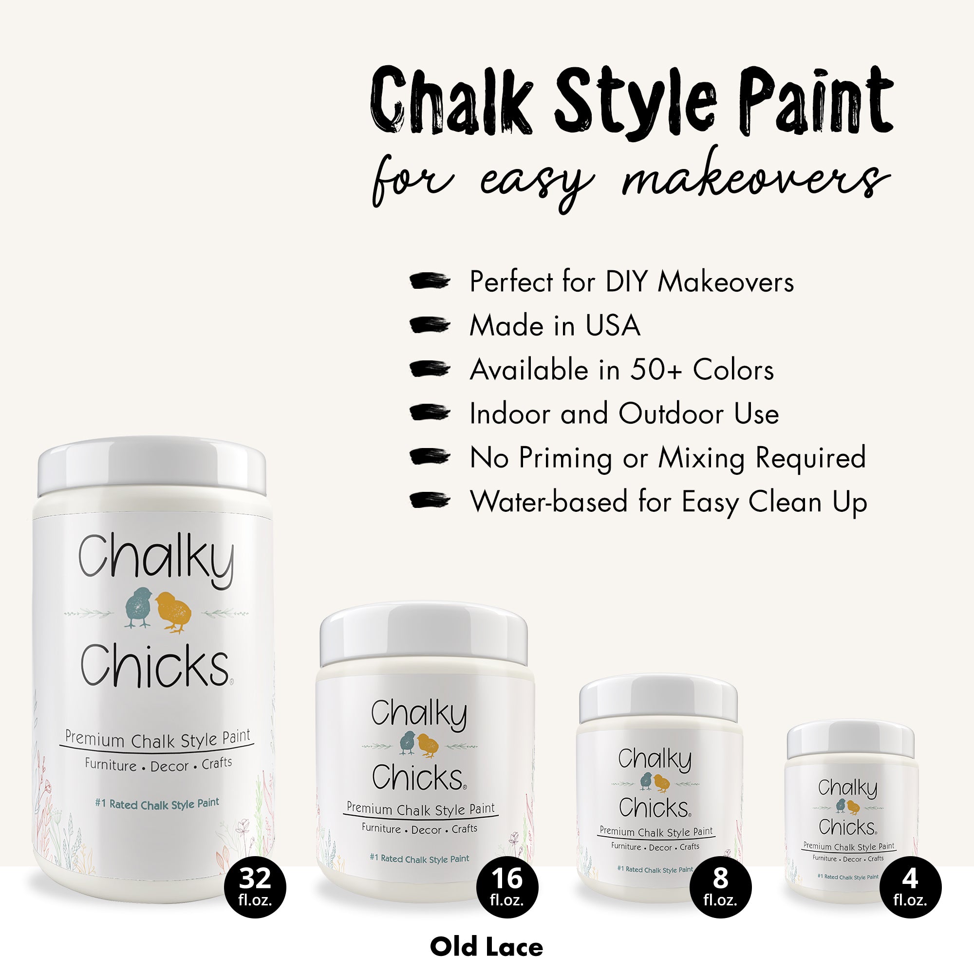 Old Lace - Premium Chalk Style Paint