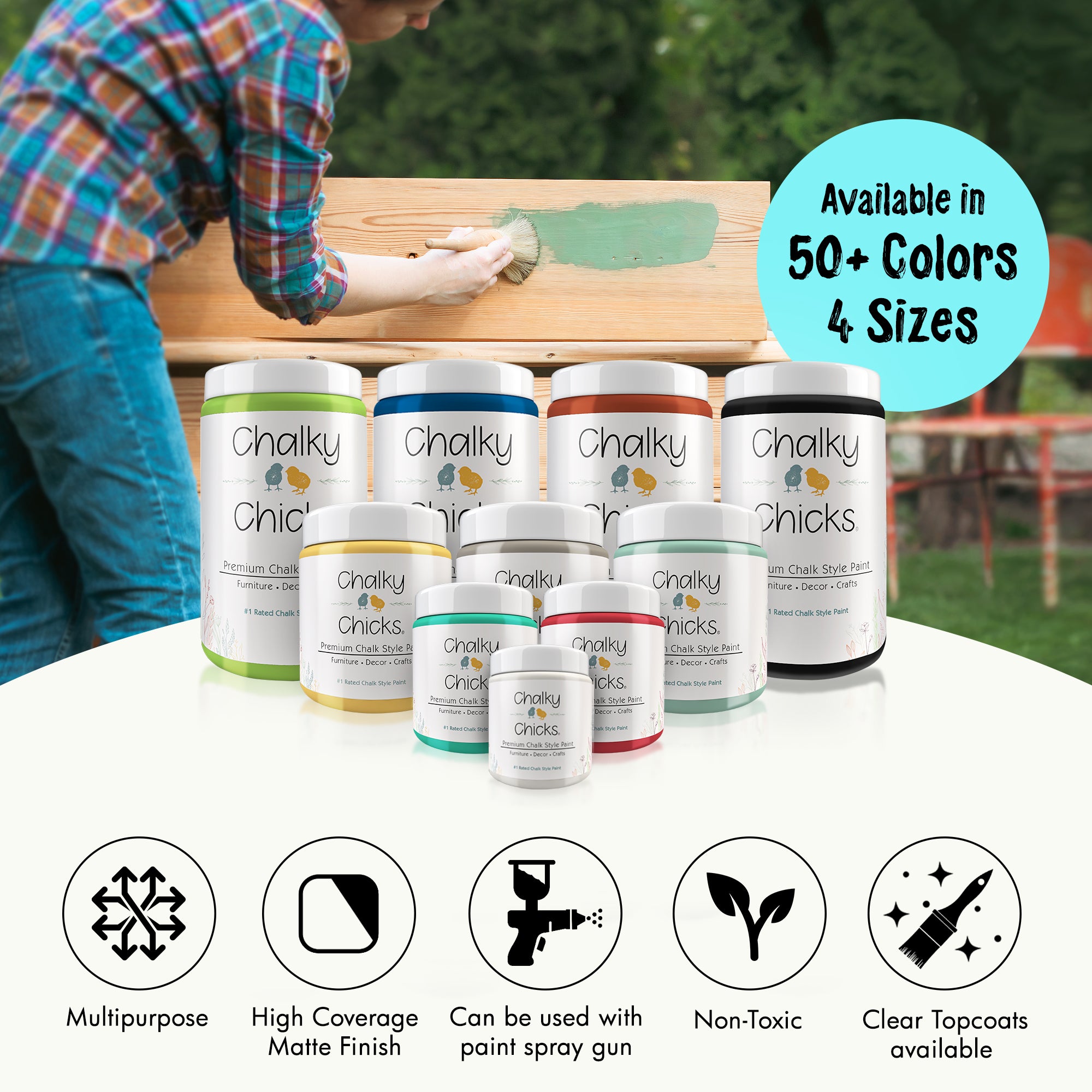 Aqua Bay - Premium Chalk Style Paint