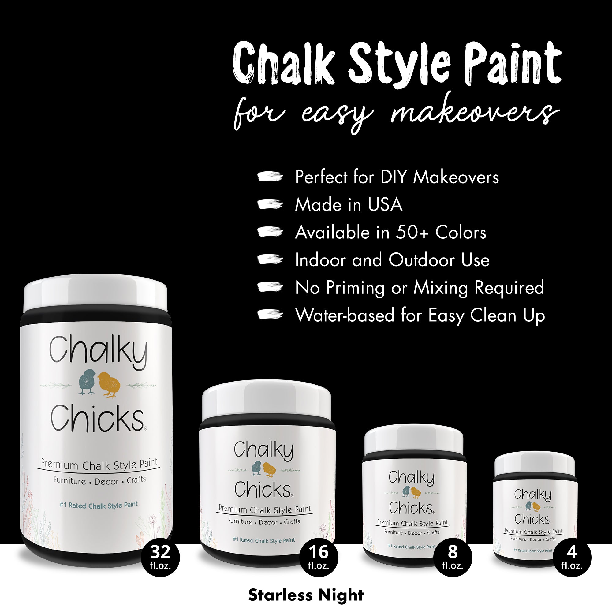 Starless Night - Premium Chalk Style Paint