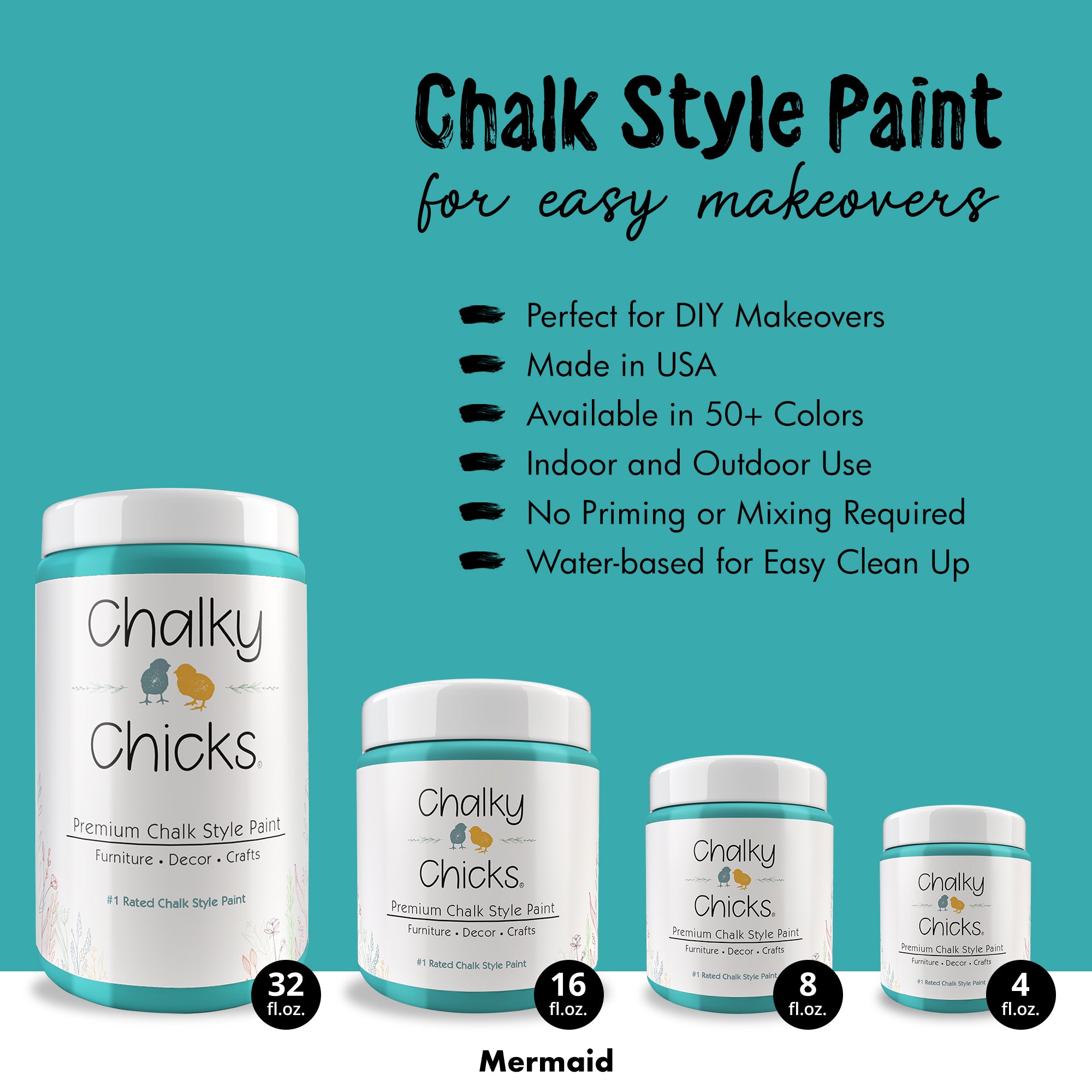 Mermaid - Premium Chalk Style Paint