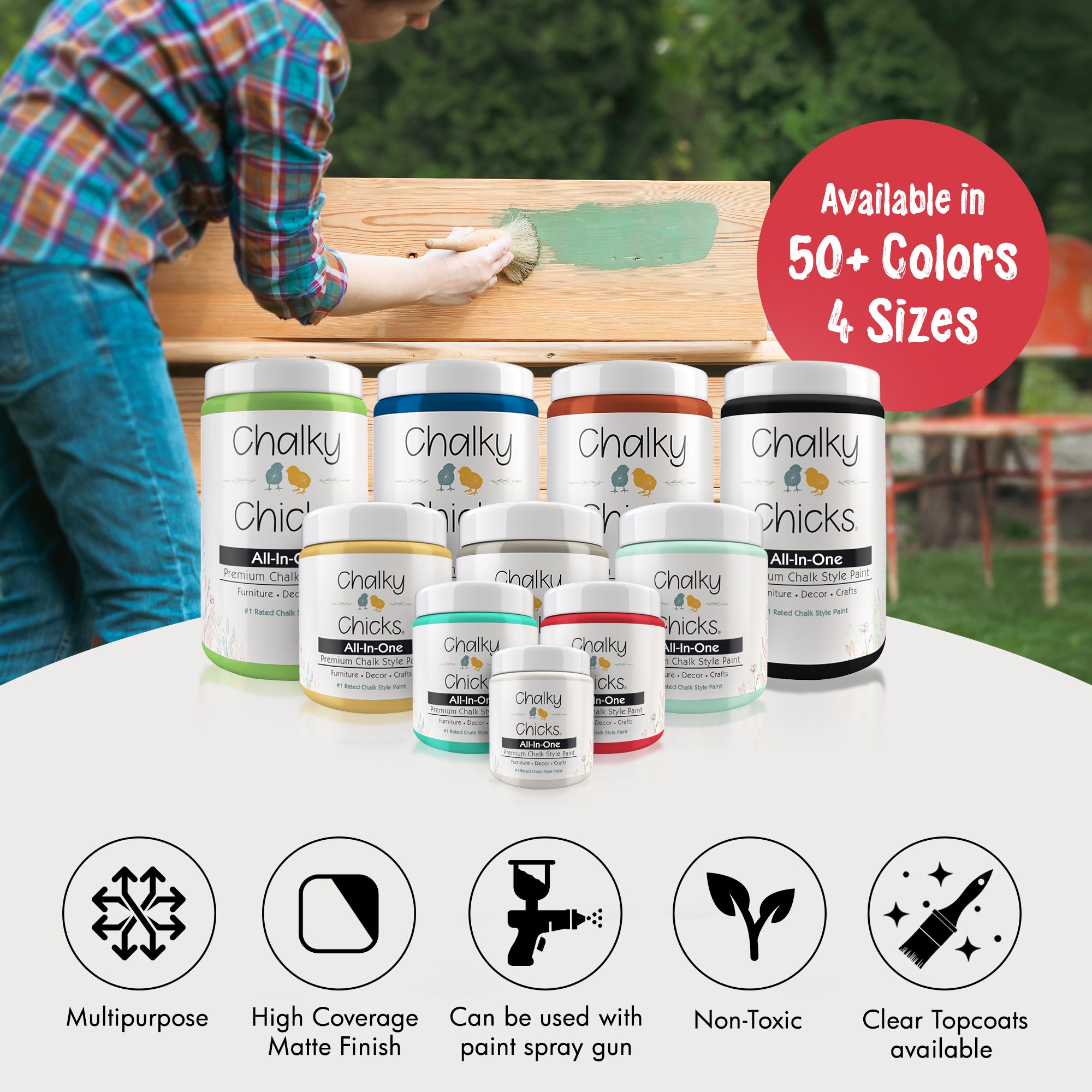 Poppy, Premium All-In-One Chalk Paint for DIY’ers and Pro's