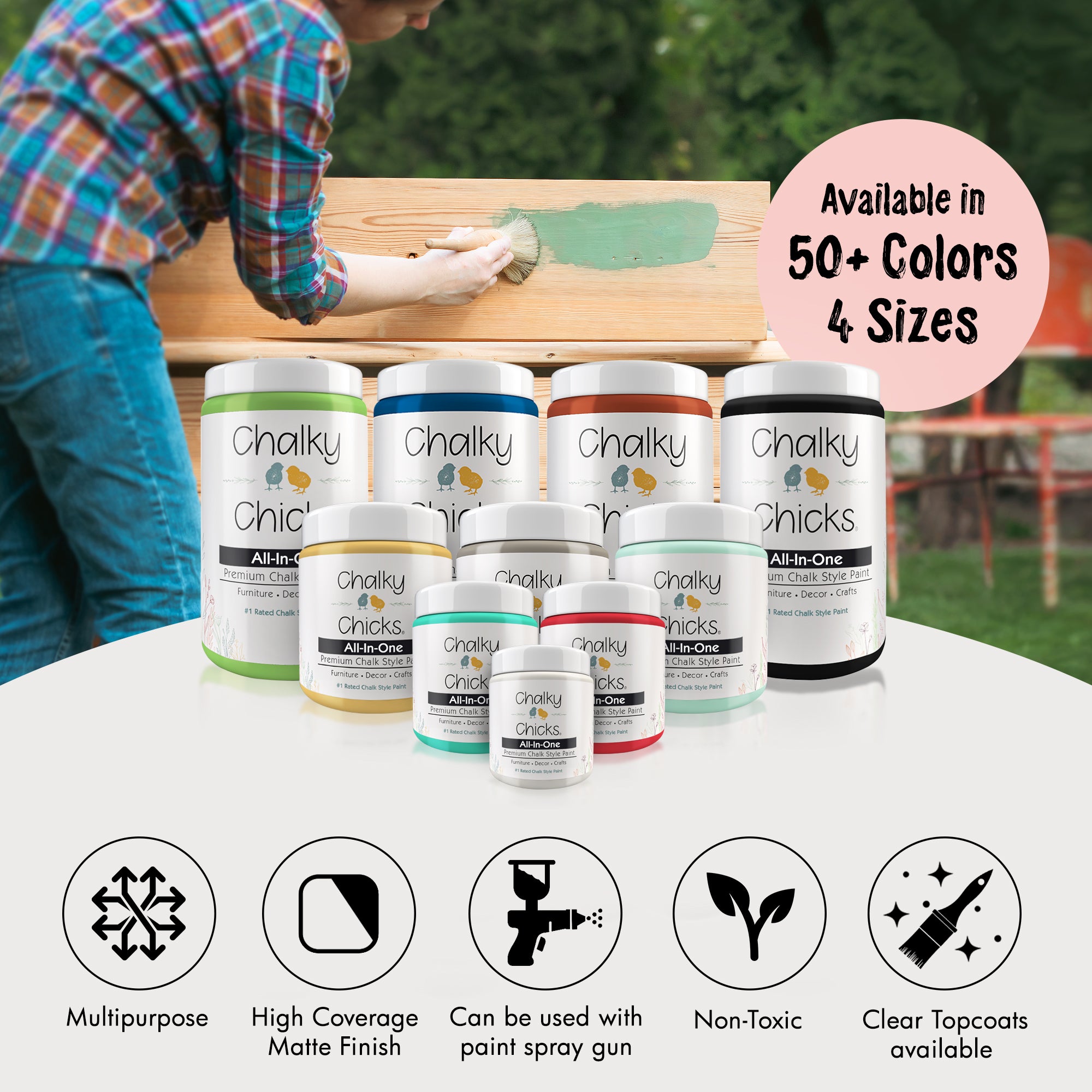 Sweet 16, Premium All-In-One Chalk Paint for DIY'ers and Pro's