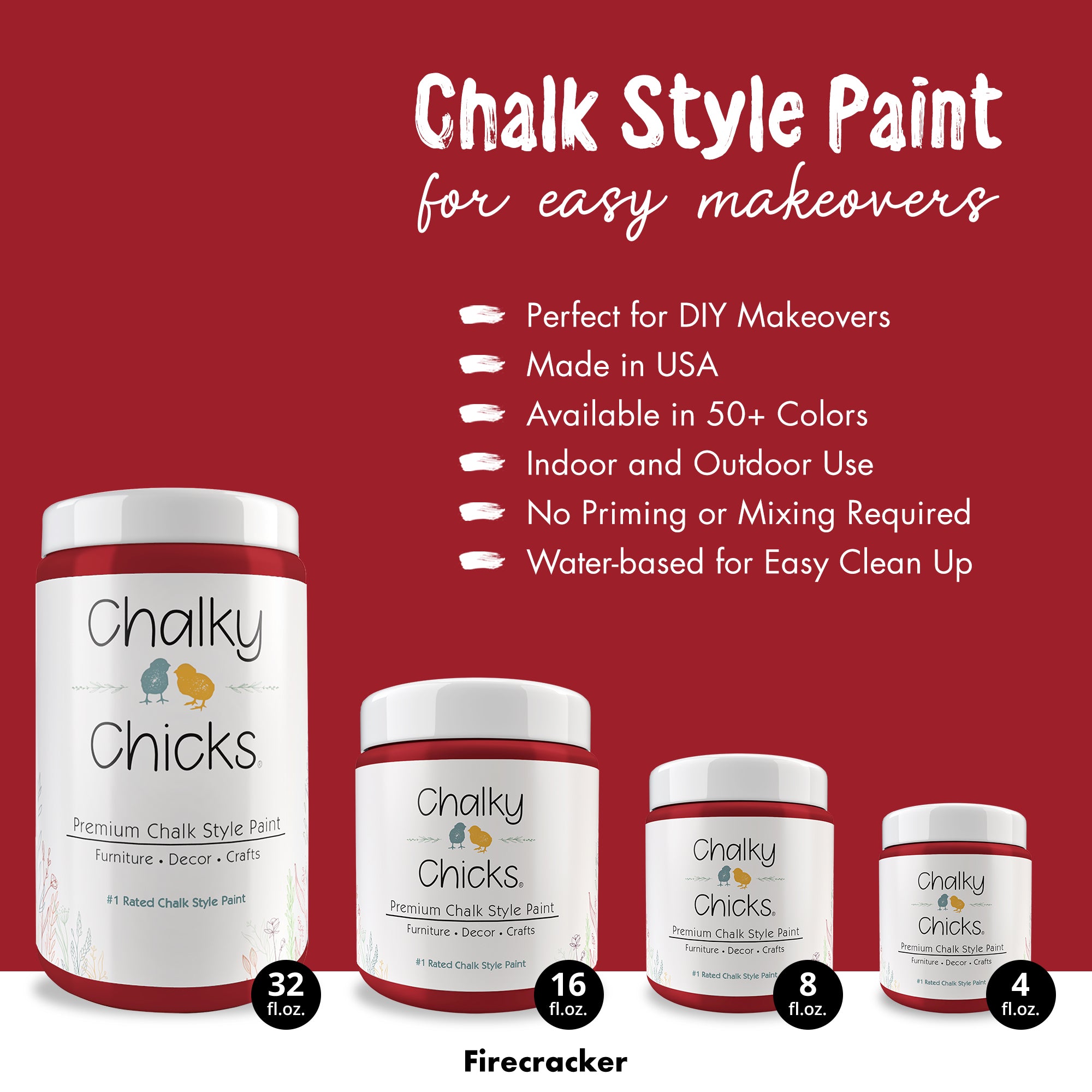 Firecracker - Premium Chalk Style Paint