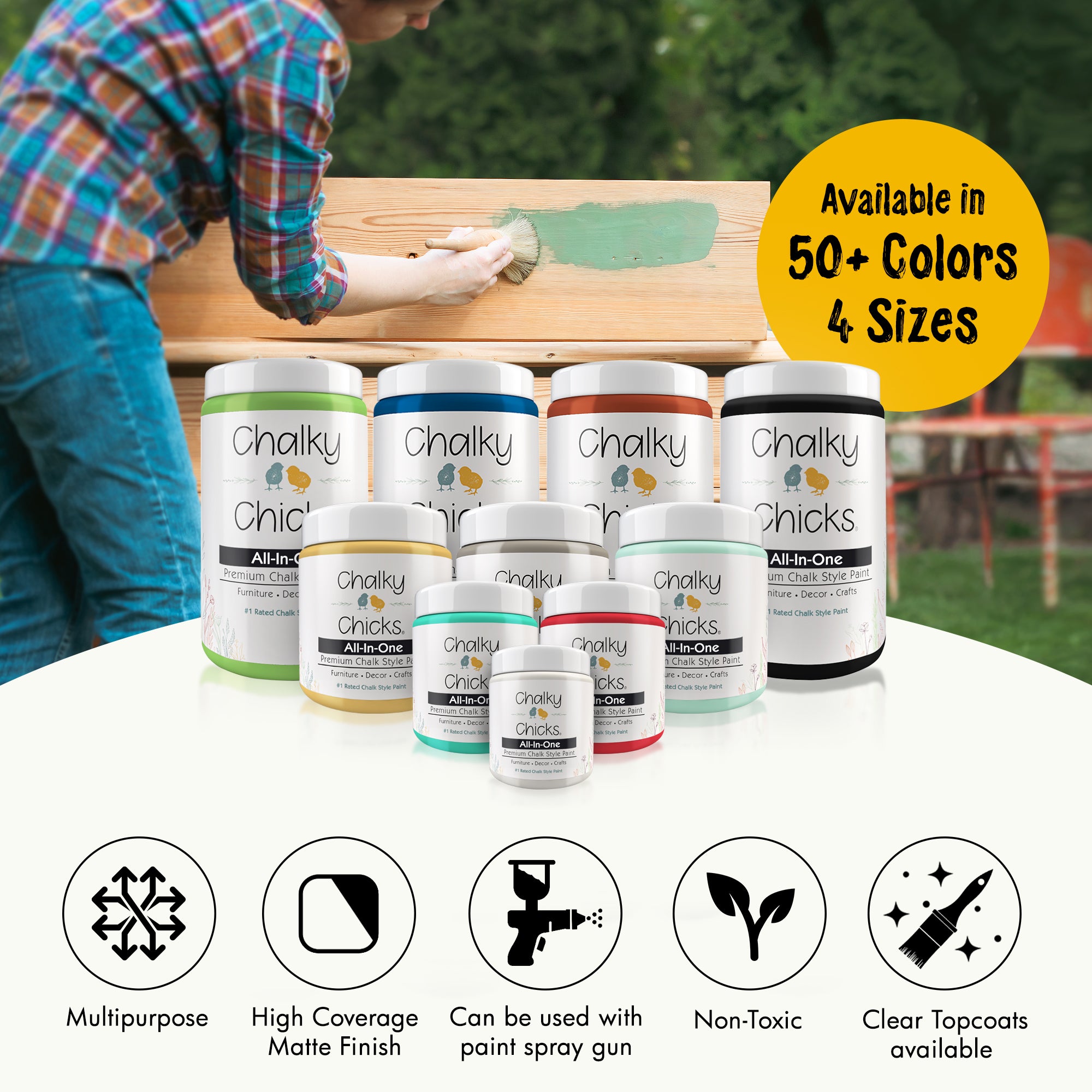 Bees Knees, Premium All-In-One Chalk Paint for DIY’ers and Pro's