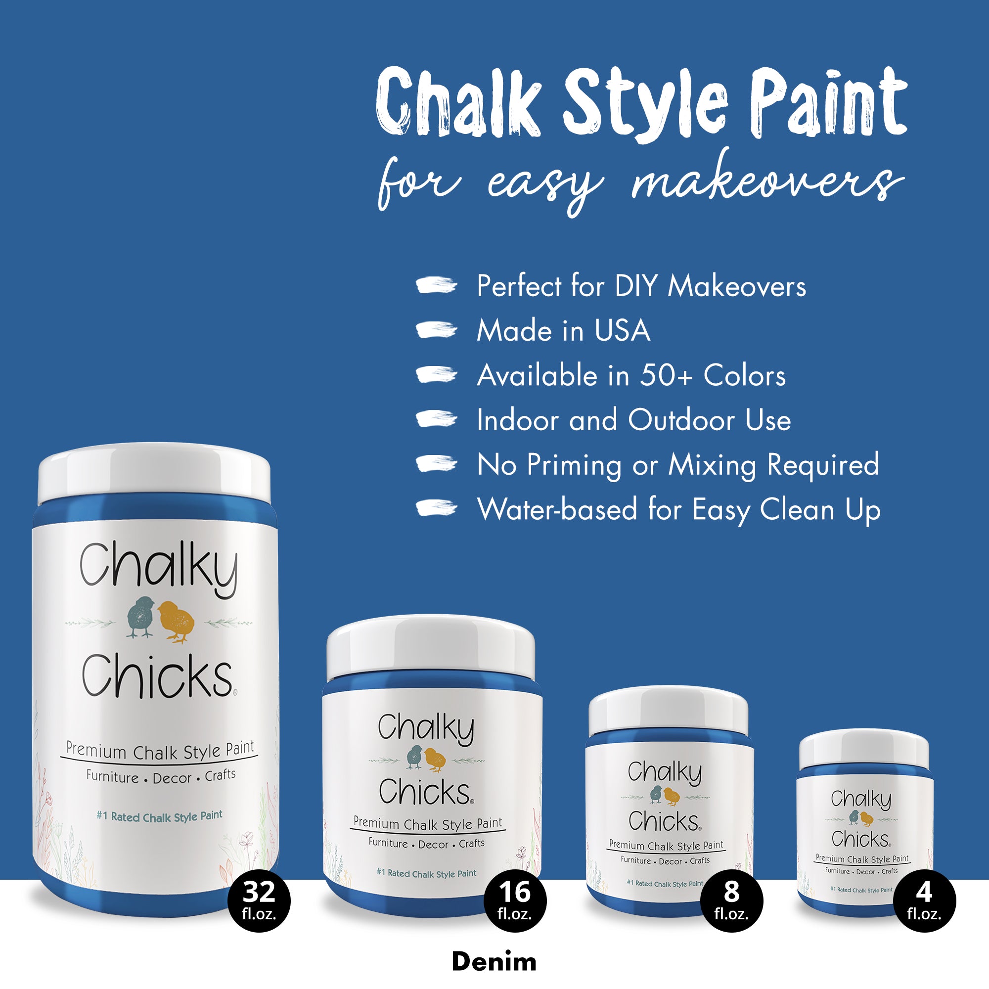 Denim - Premium Chalk Style Paint