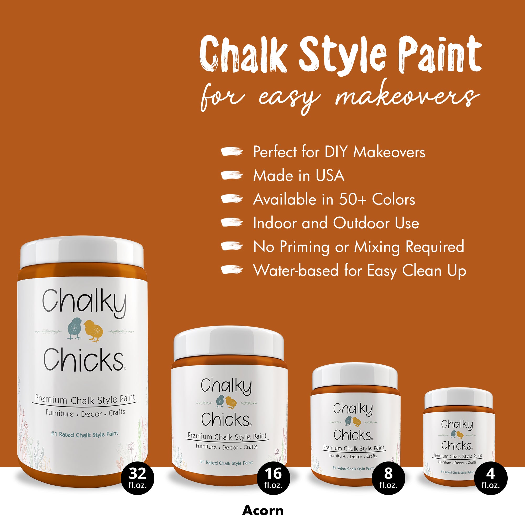 Acorn - Premium Chalk Style Paint