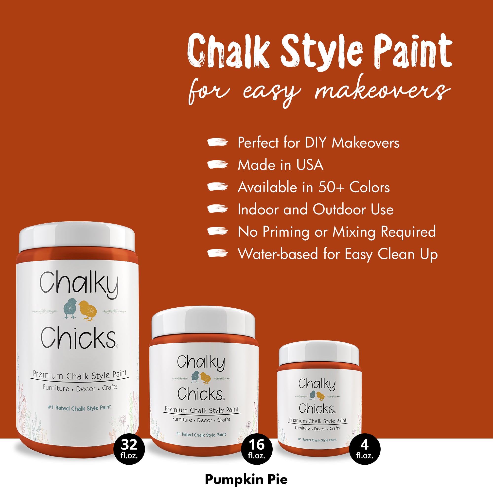 Pumpkin Pie - Premium Chalk Style Paint